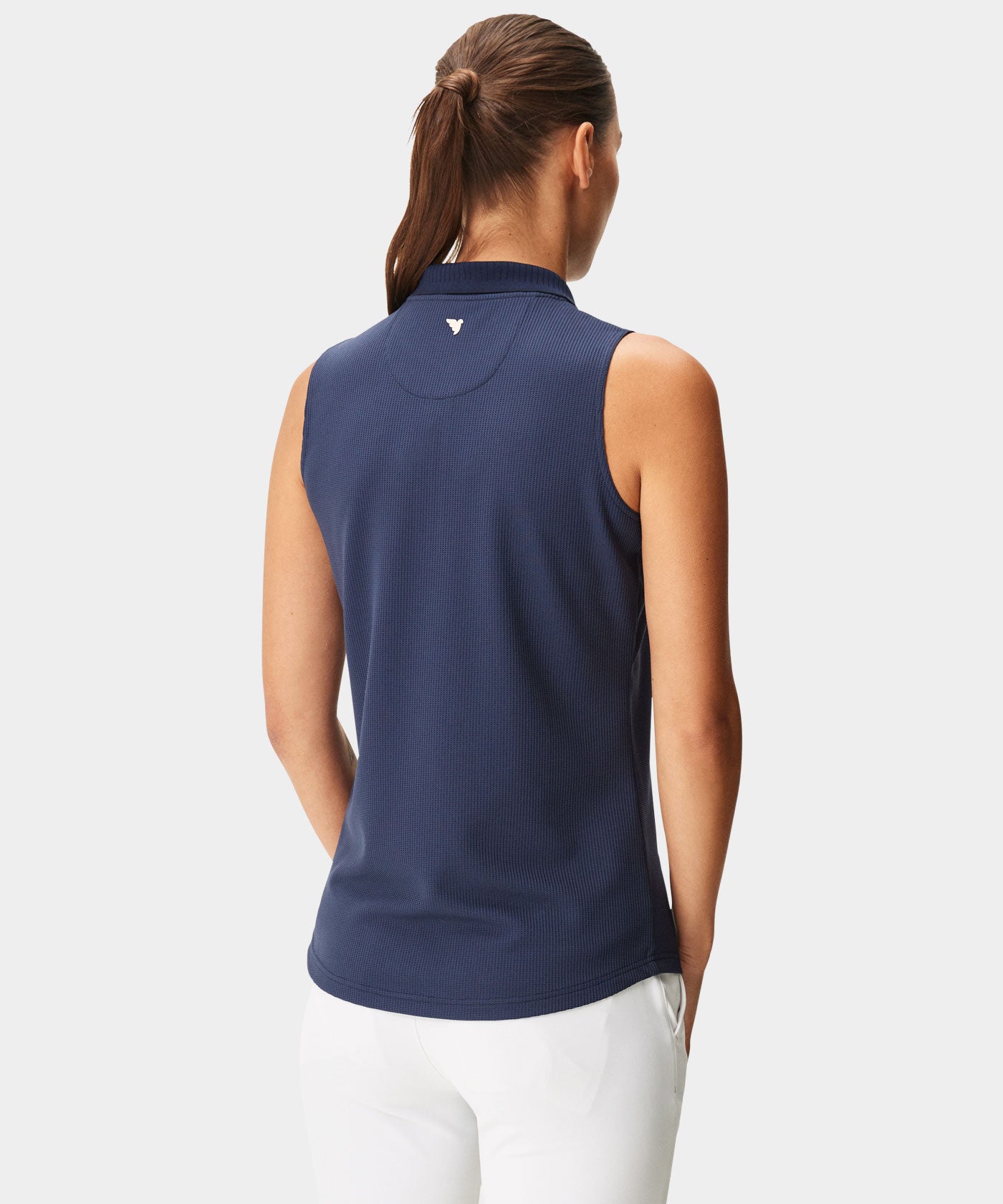 Players Zip Sleeveless Shirt - Navy – Macade