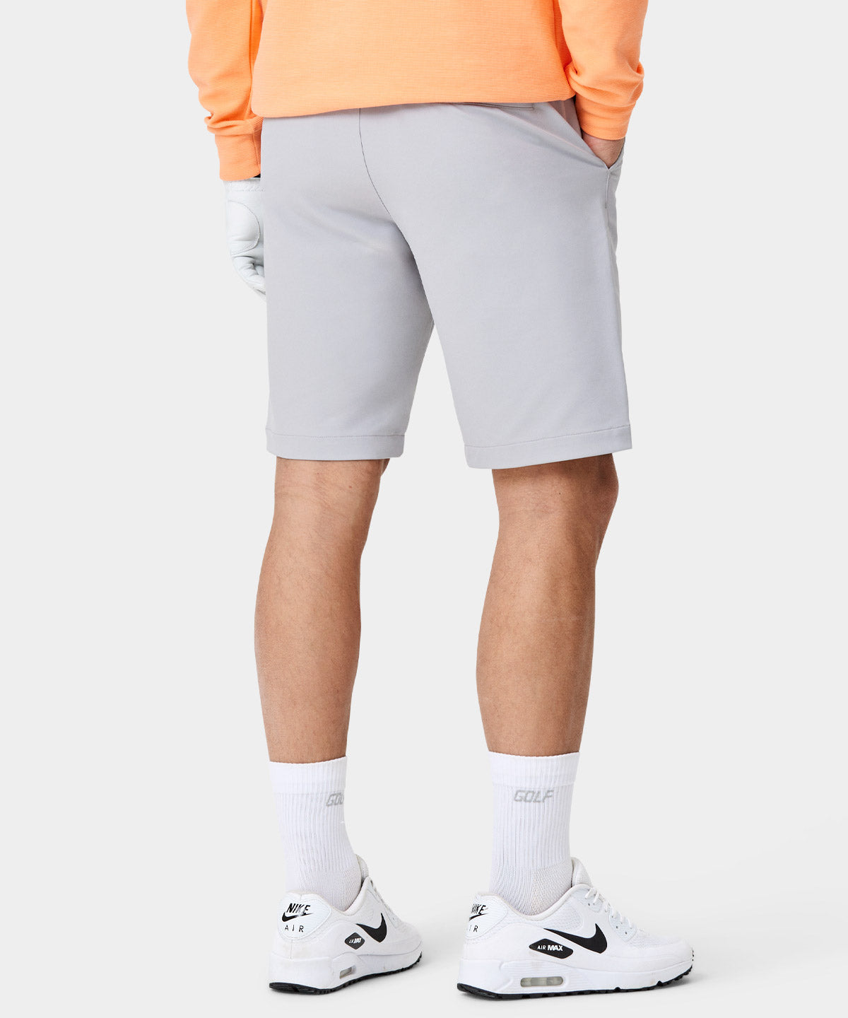 Light Grey Four-Way Stretch Shorts – Macade