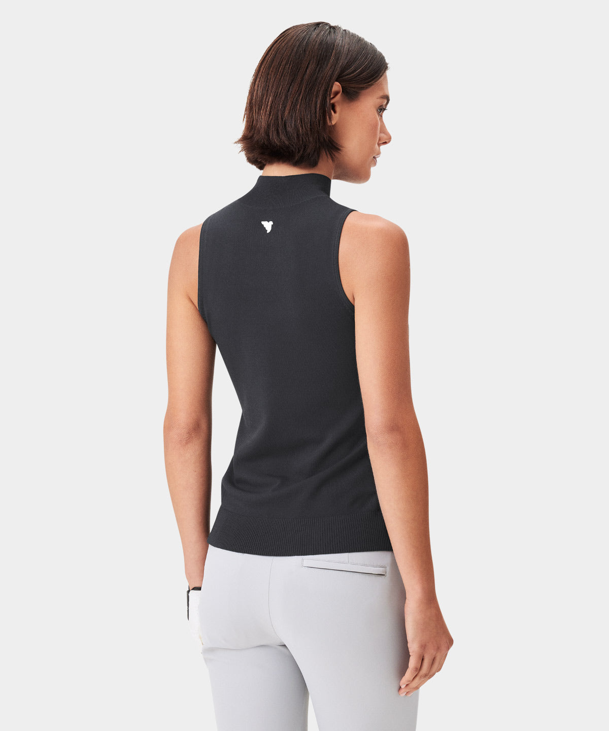 Kayla Dark Grey Air Sleeveless Top