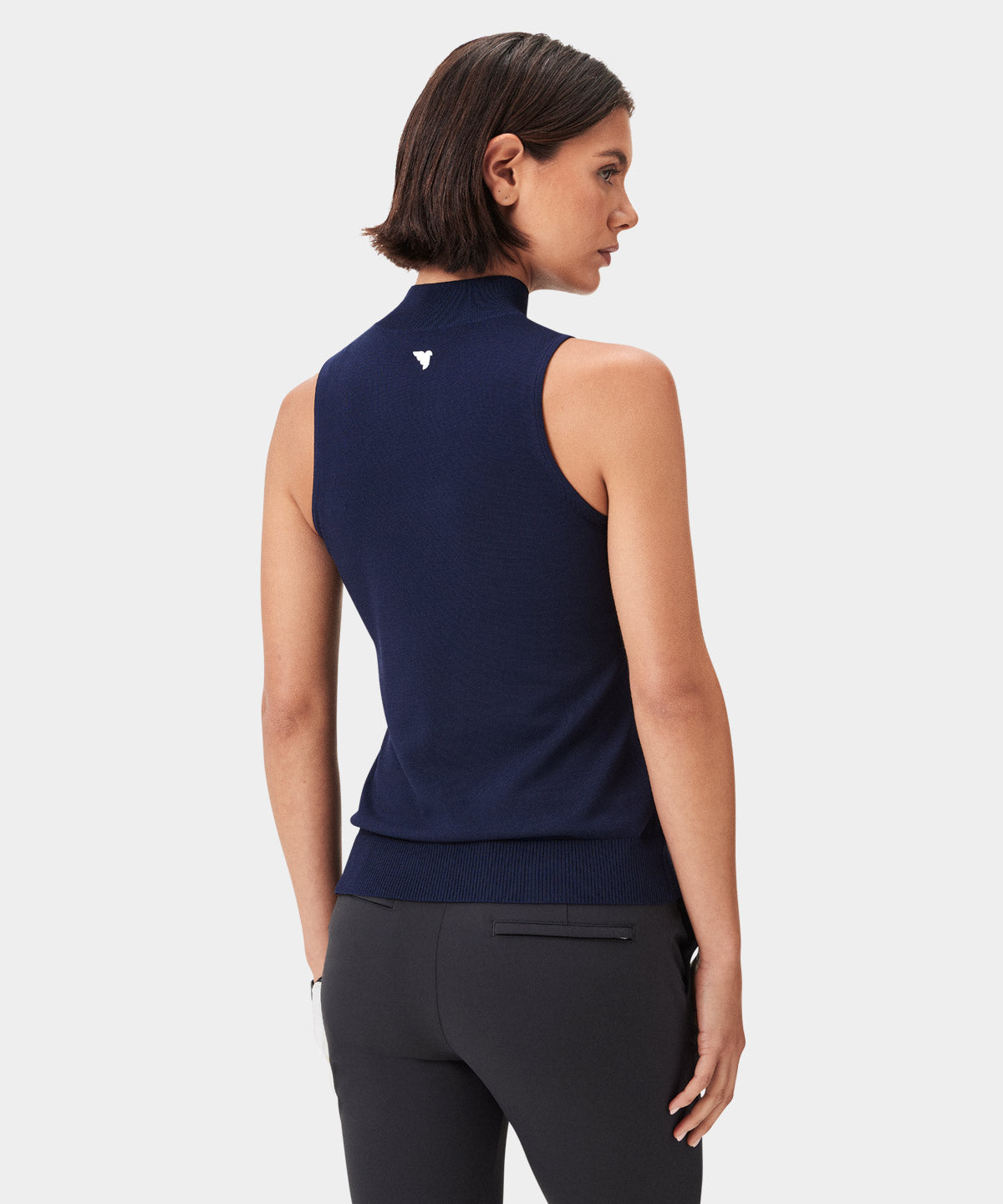 Kayla Navy Air Sleeveless Top