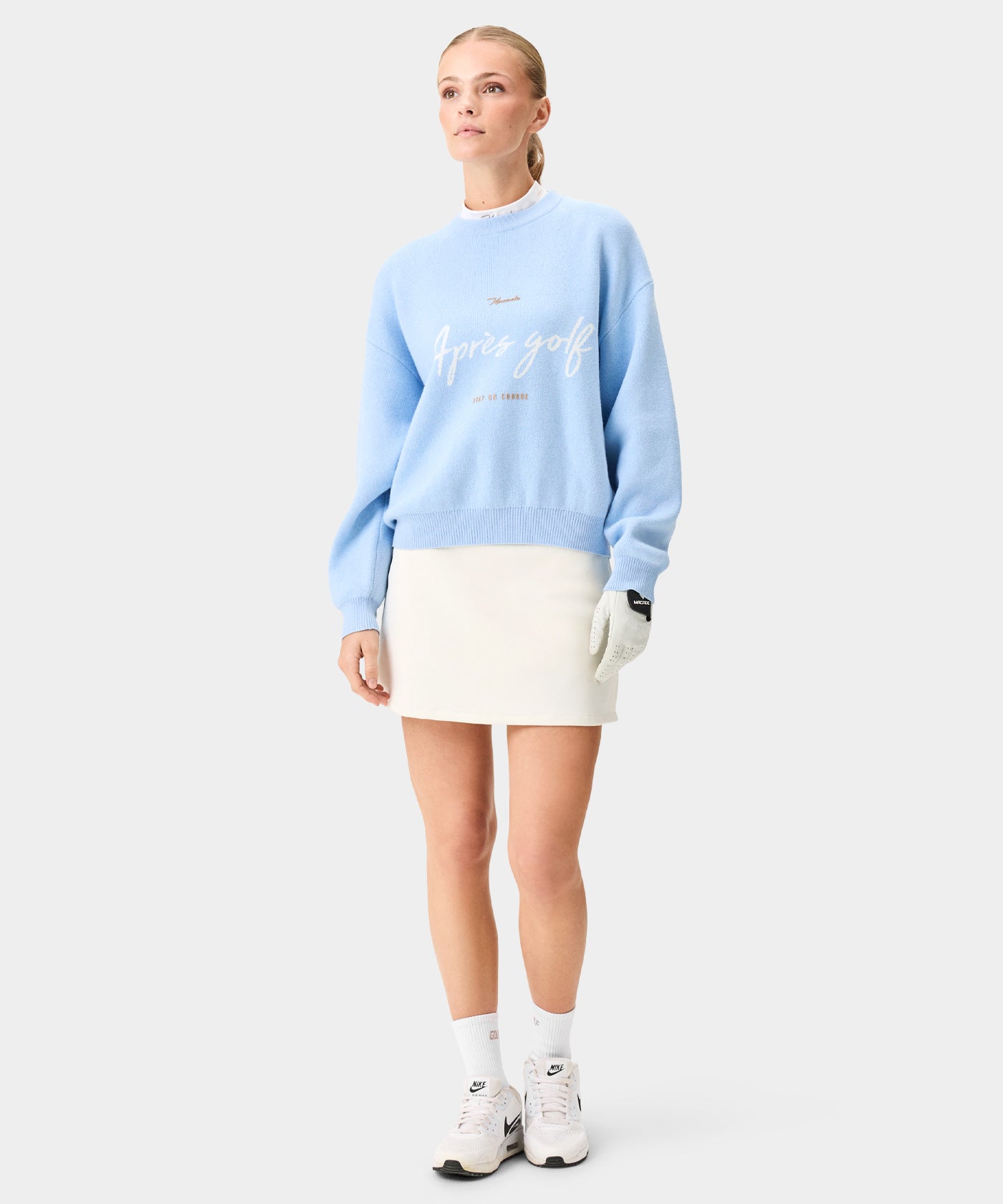 Light Blue Oversized Knit Sweater