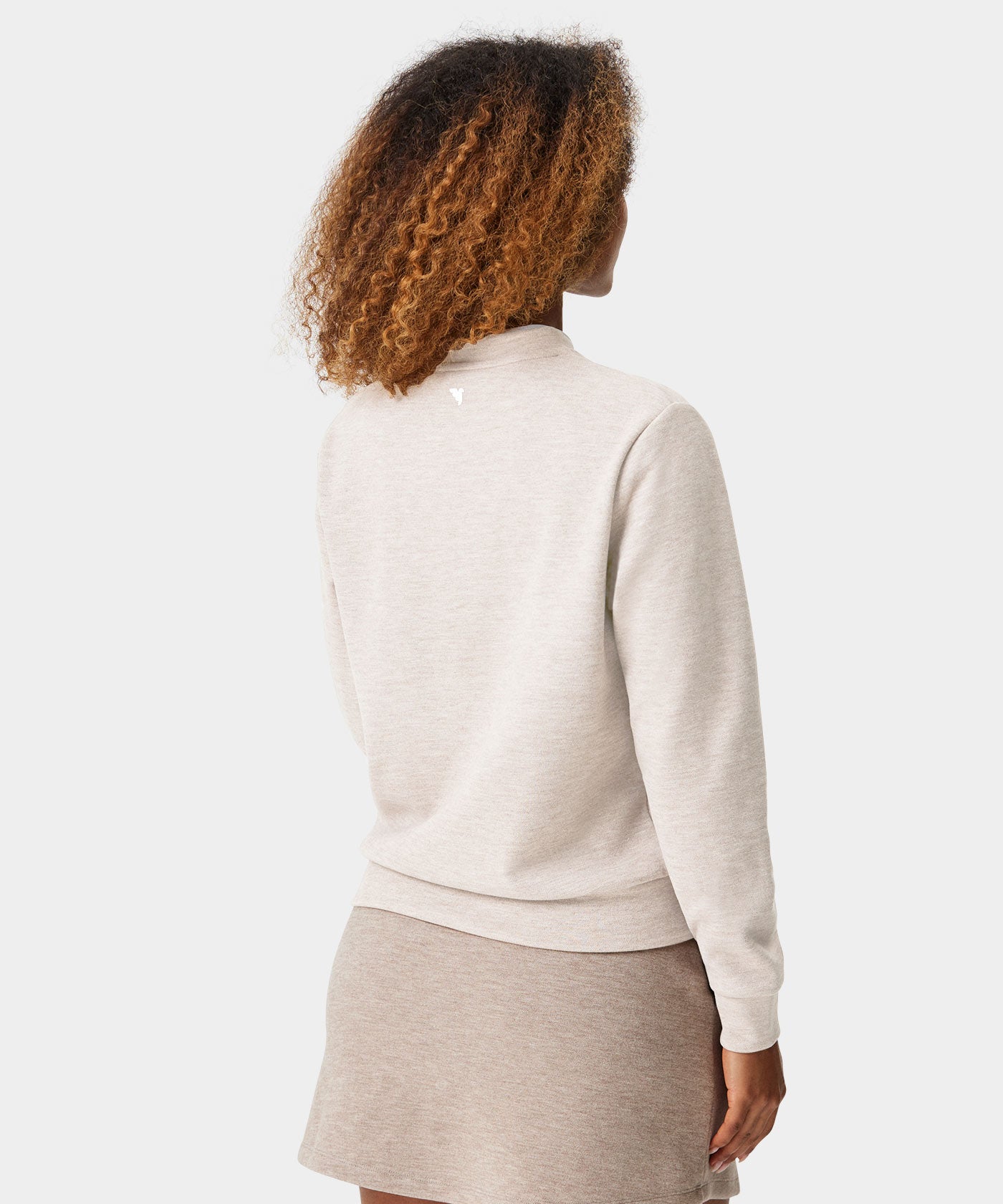 Maya Ivory Cropped Pullover