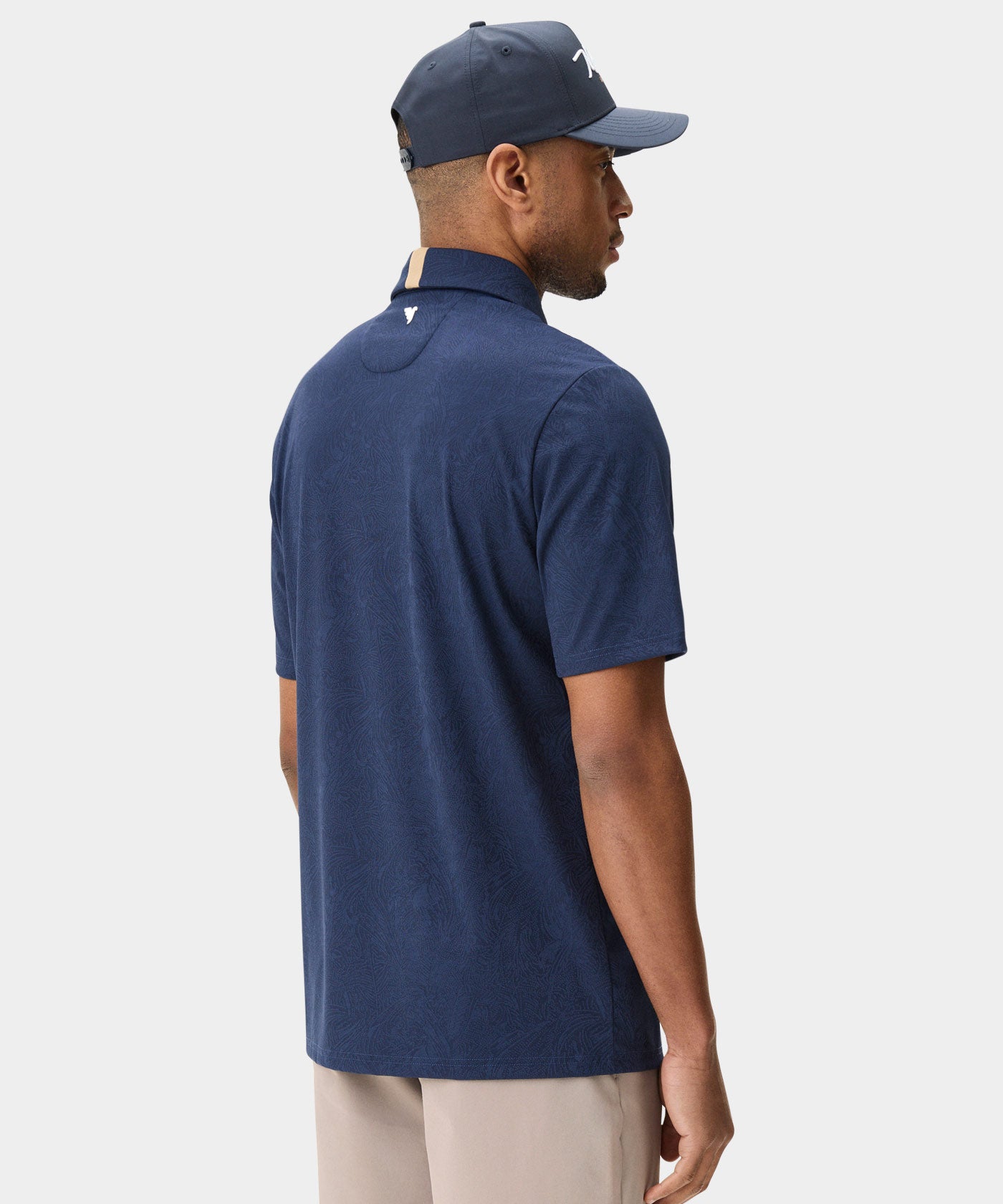 Navy Paisley Core Polo Shirt