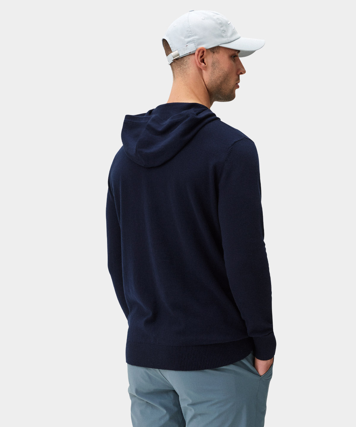 Navy Tech Knit Hoodie