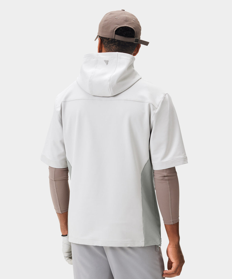 Men's Storm Off-White Wind Shirt - Macade Golf