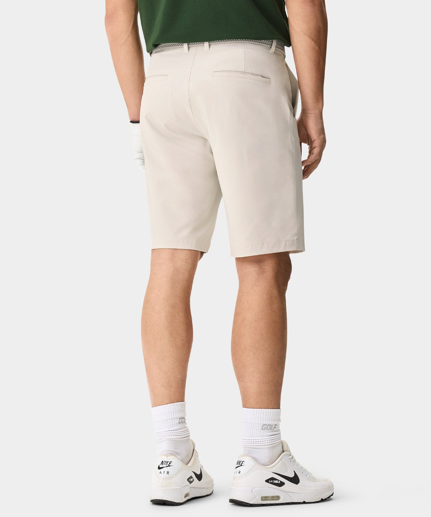 Tan Four-Way Stretch Shorts