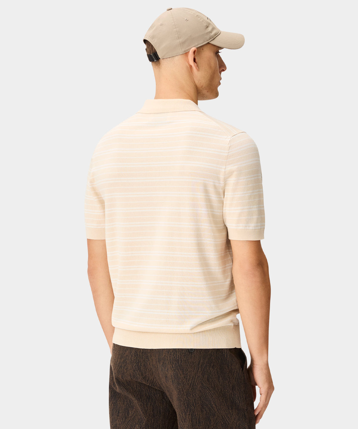 Dunes Striped Knit Shirt - Sand