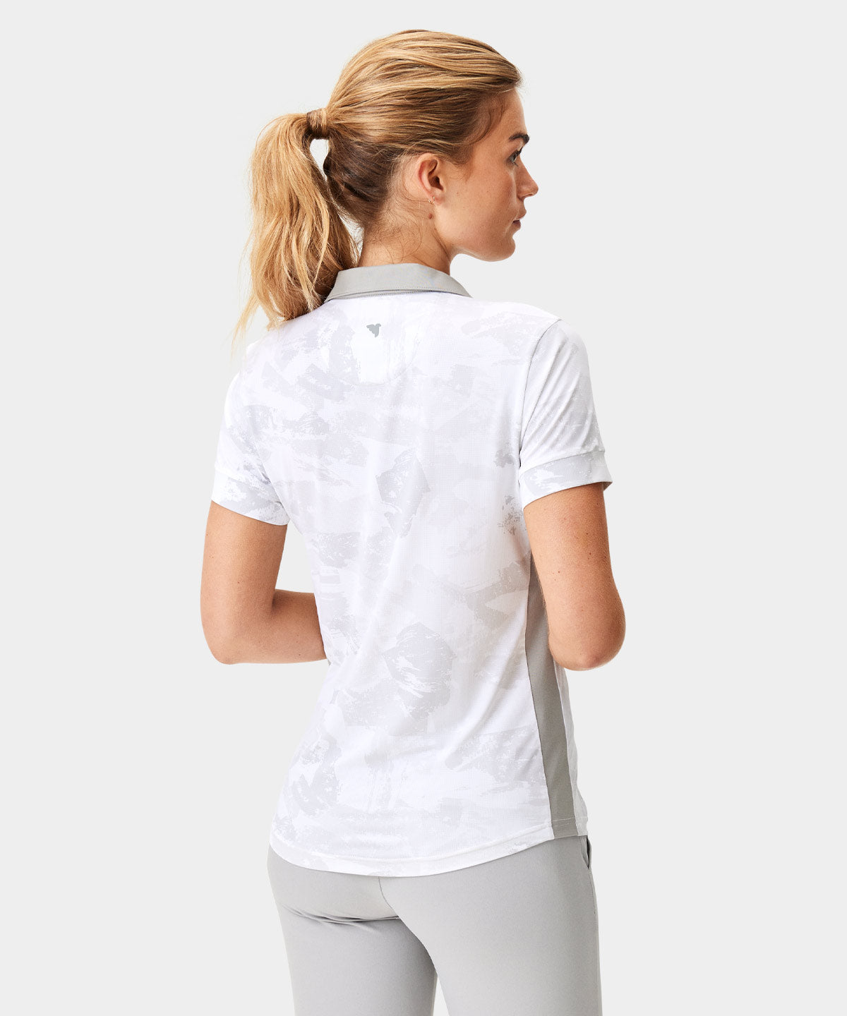 Core White Camo Open Collar Shirt