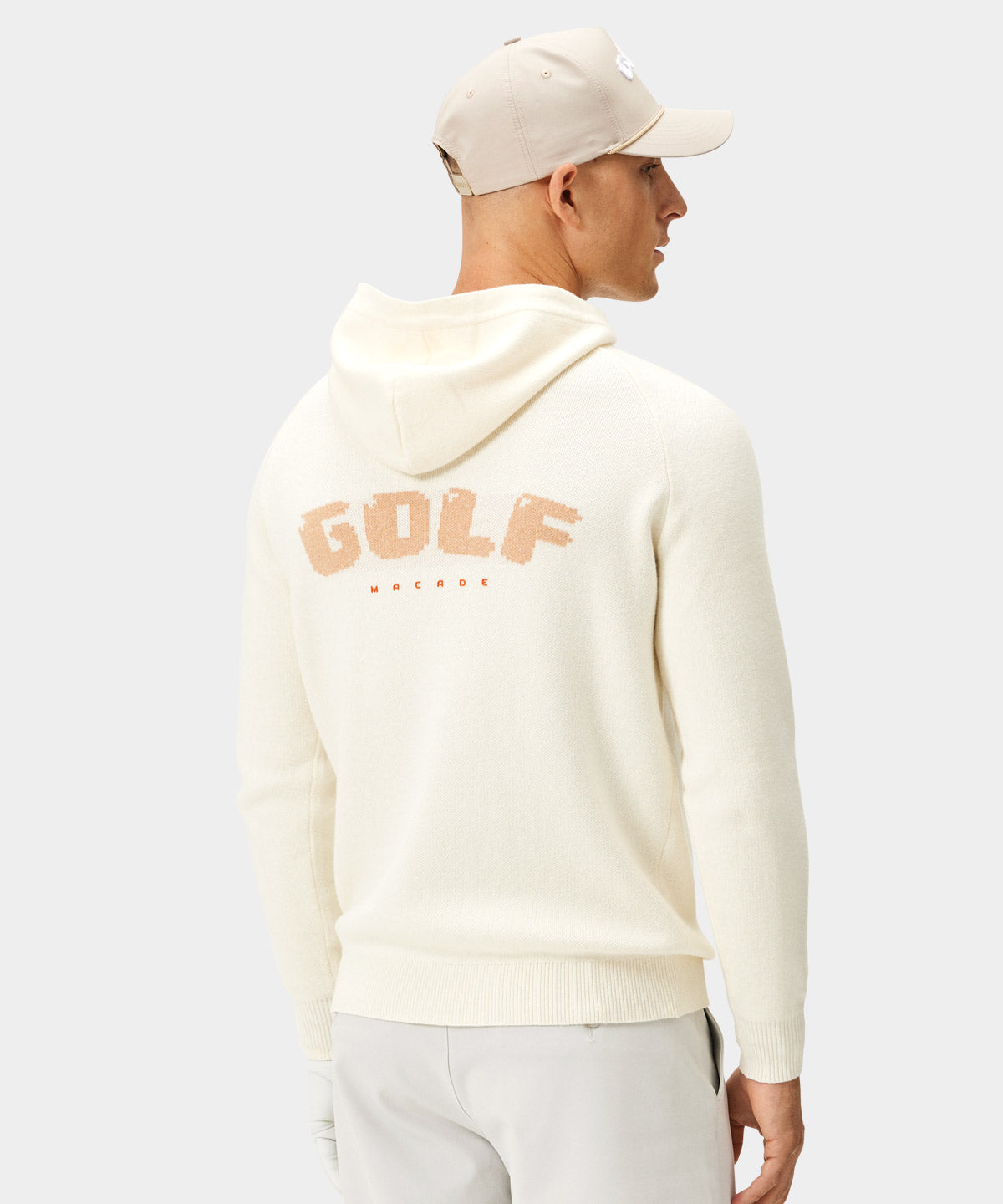 White Golf Crossover Hoodie Macade Golf