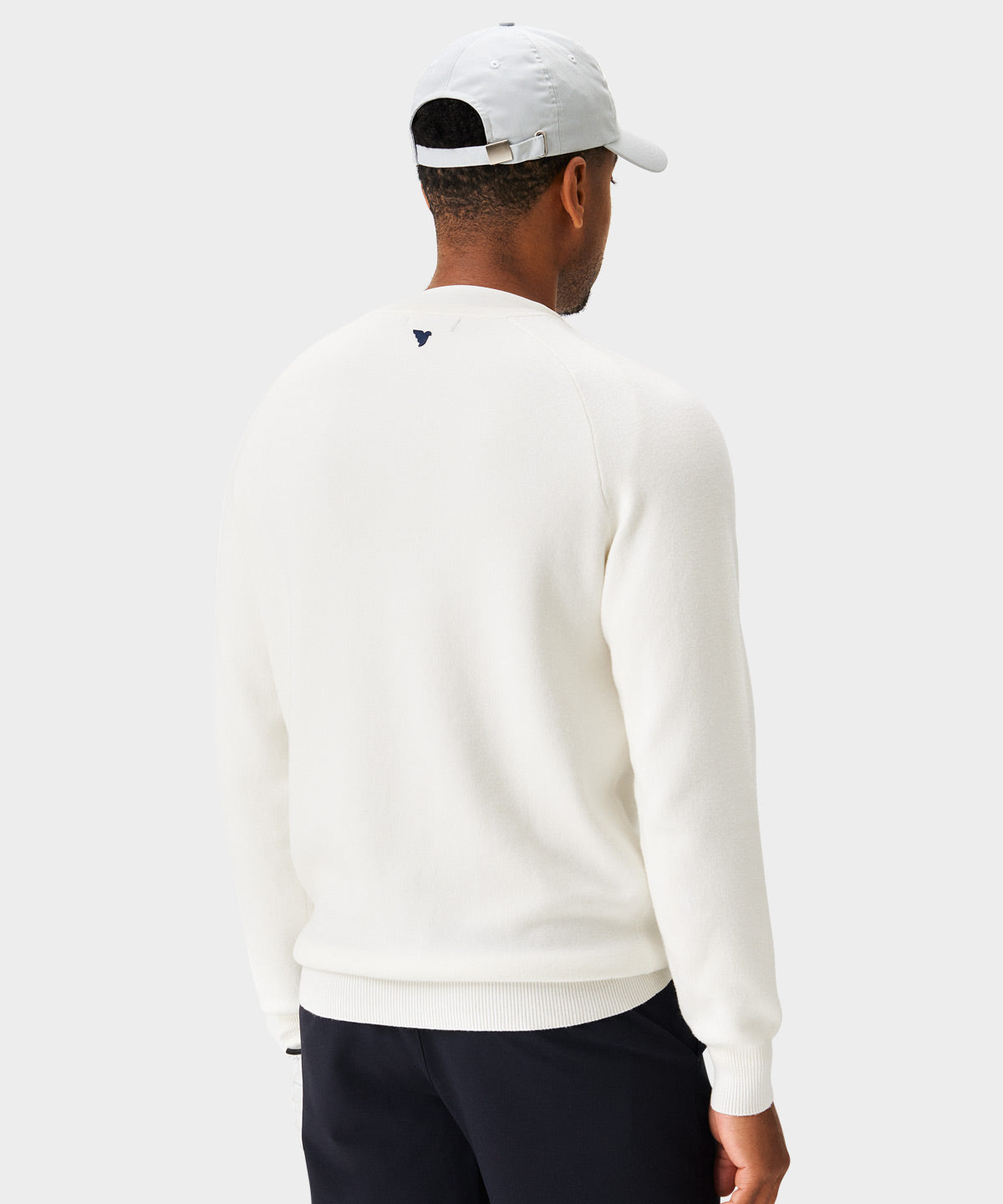 White TX Knit Crewneck