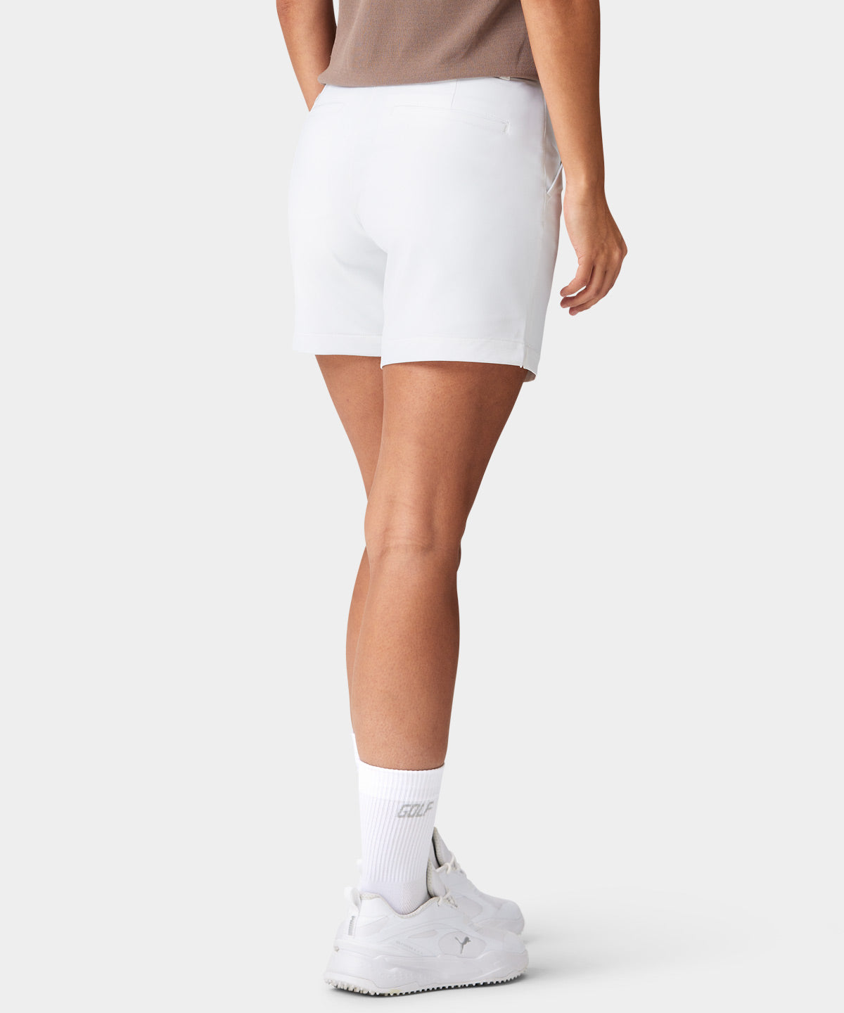 White Flex Shorts