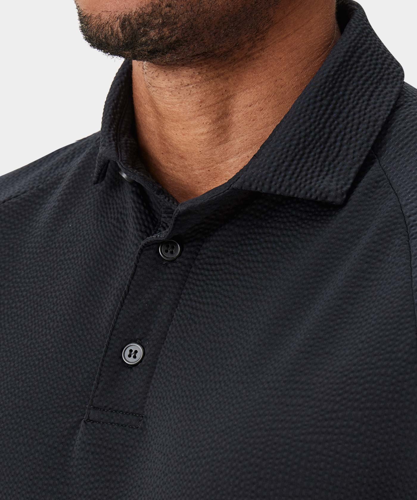 Lightweight Black Seersucker Shirt