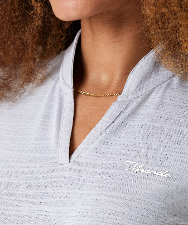 Women's Light Gray Jupiter Blade Shirt - Macade Golf