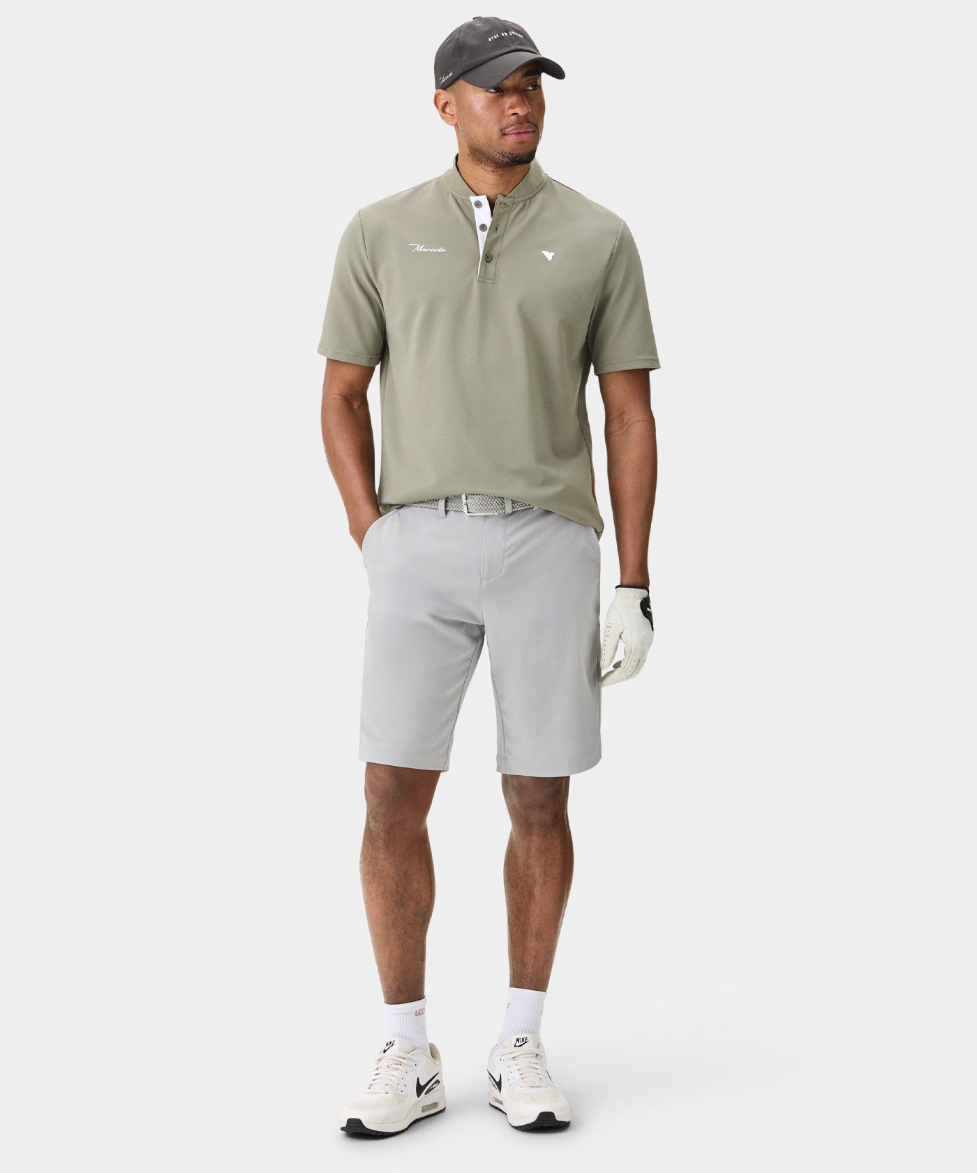 Light Grey Four-way Stretch Shorts