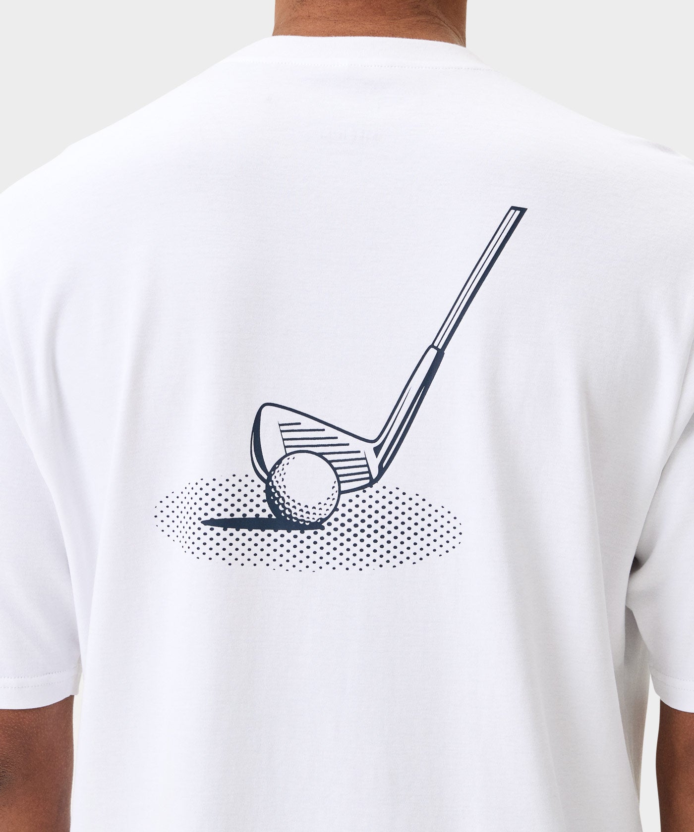 White Script Tech Tee