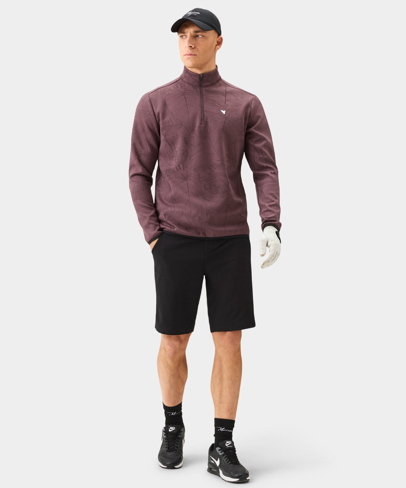 Mauve Palm Therma Quarter Zip