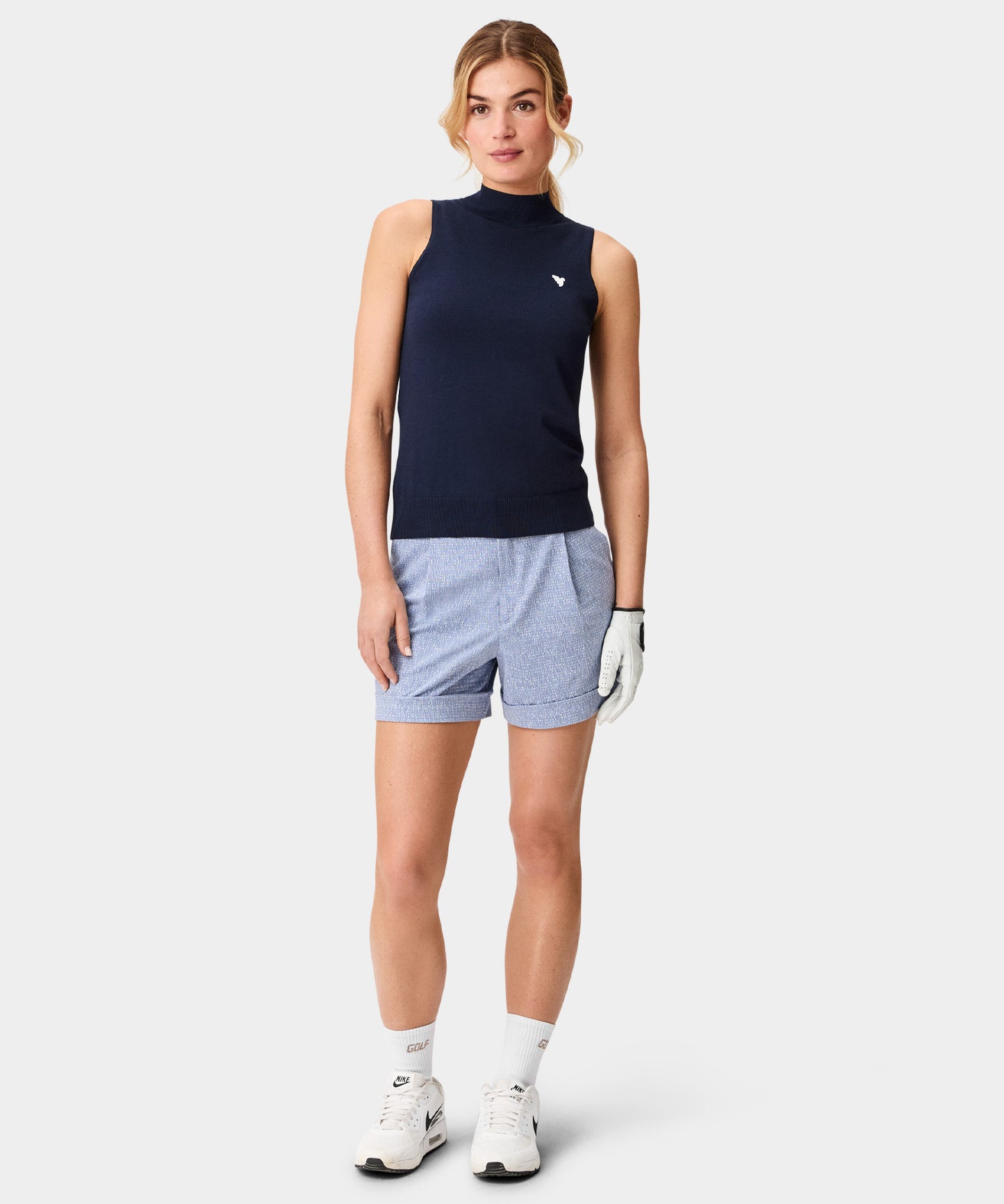 Nola Pleated Shorts - Blue