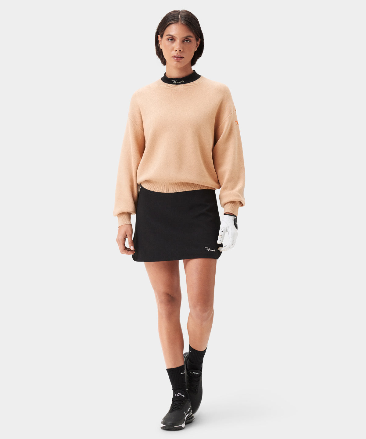 Tan Oversized Intarsia Sweater