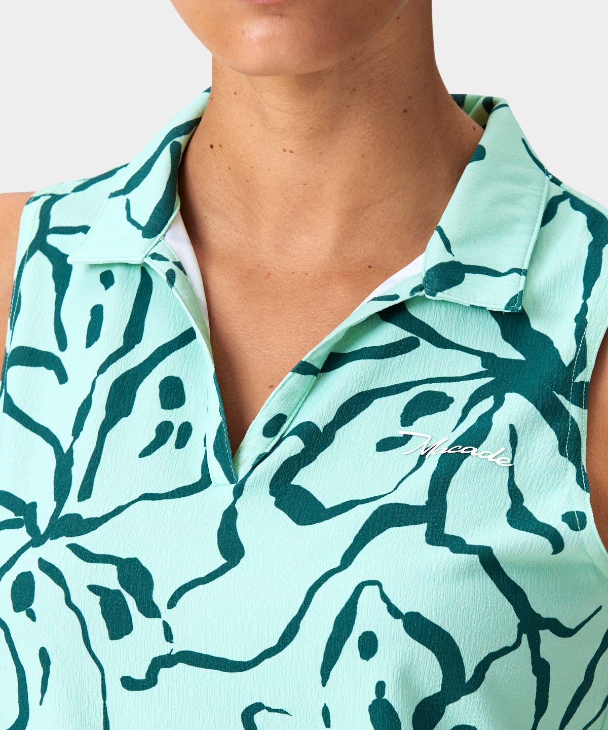 Taylor Mint Floral Sleeveless Shirt