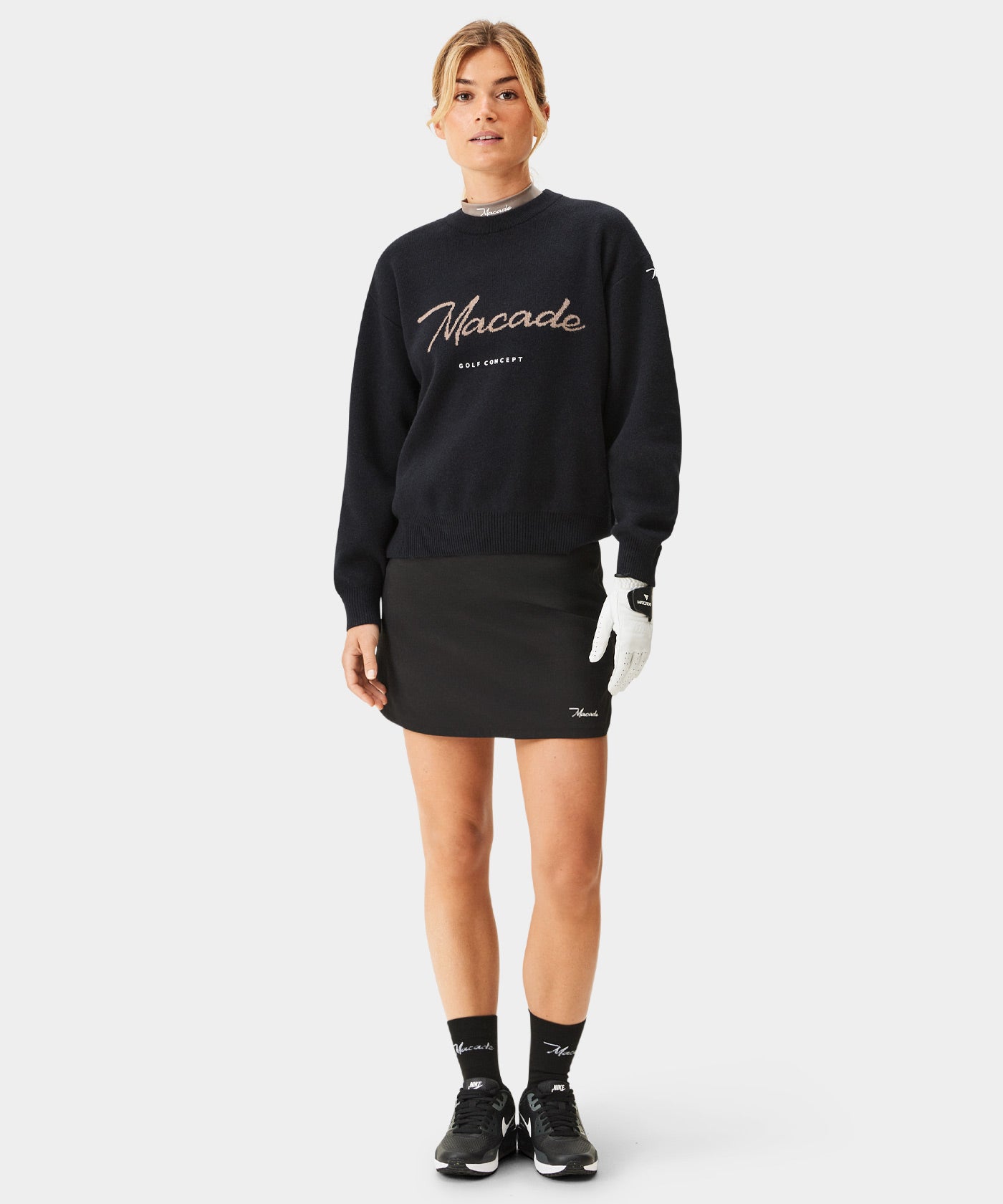 Gray Signature Knit Sweater