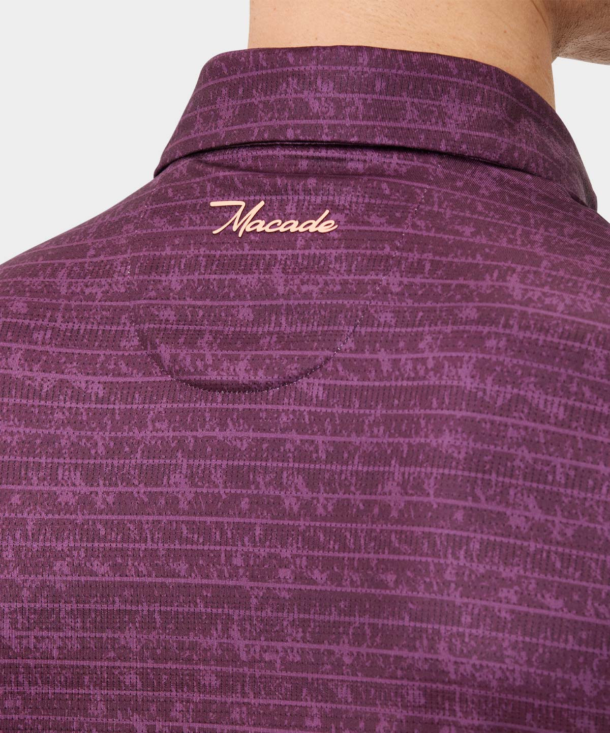 Maroon Stripe Stage Polo Shirt