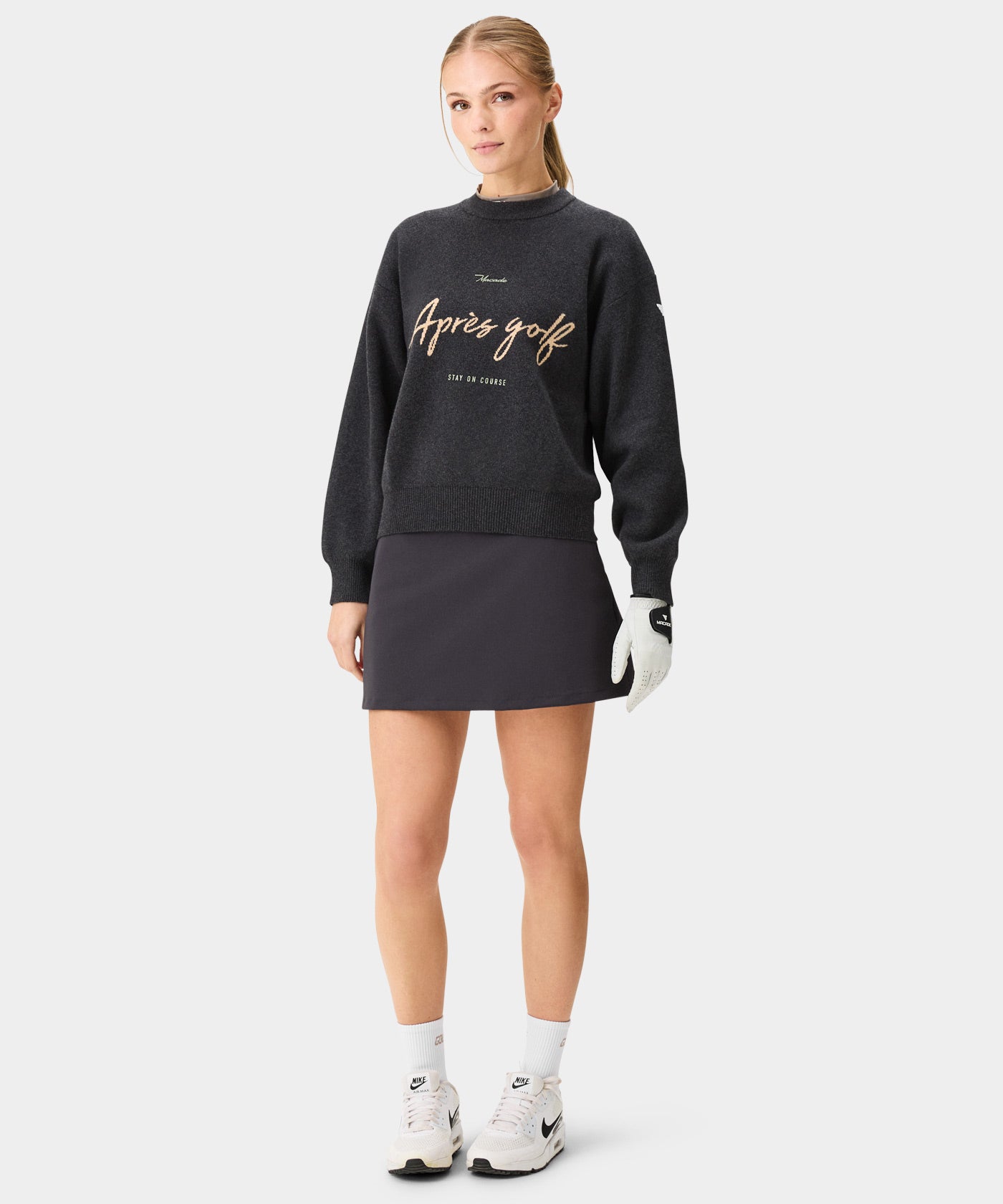 Ash Grey Oversized Knit Sweater