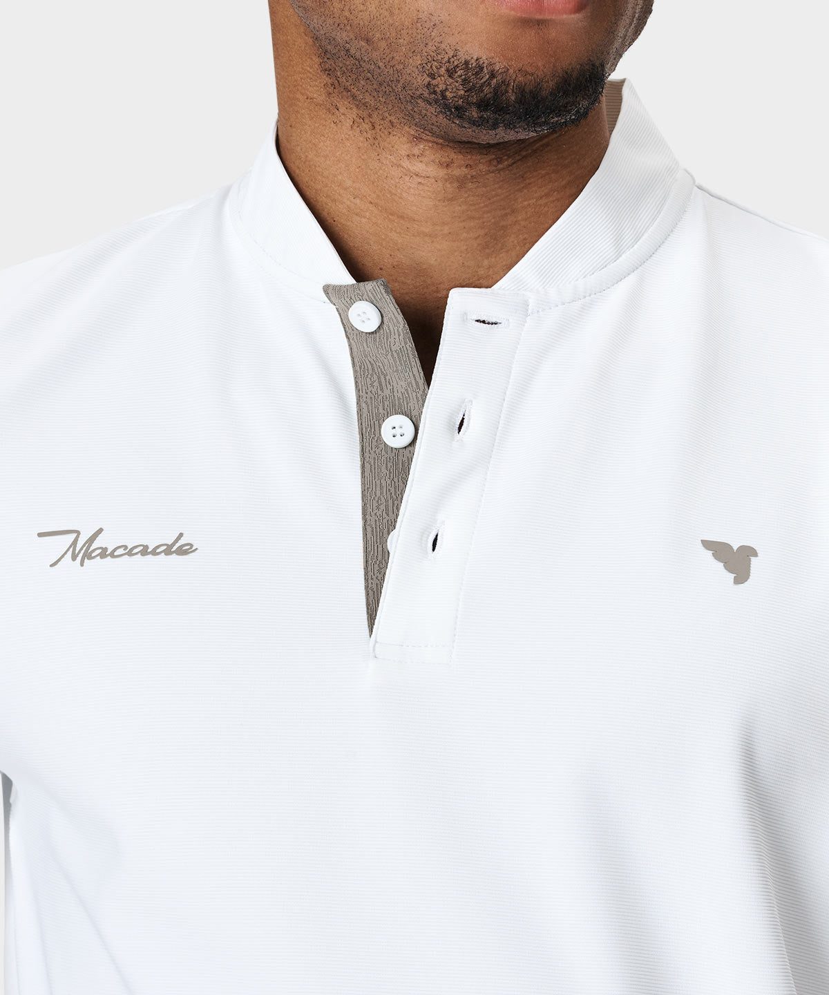 Heath White Bomber Shirt