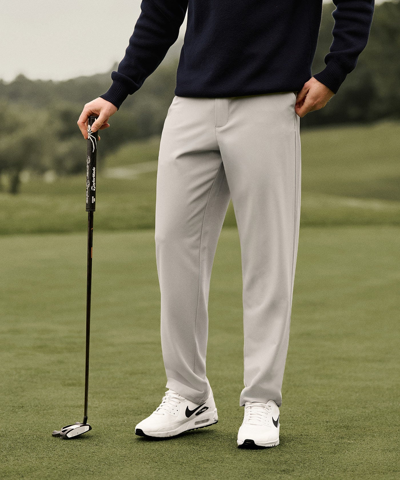 Lightweight Relaxed Trouser - Light Grey