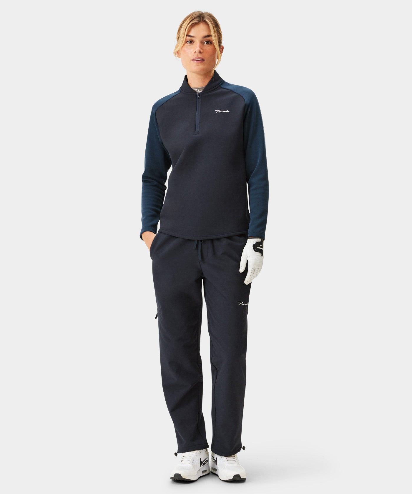 Navy Hybrid Shield TX Quarter Zip