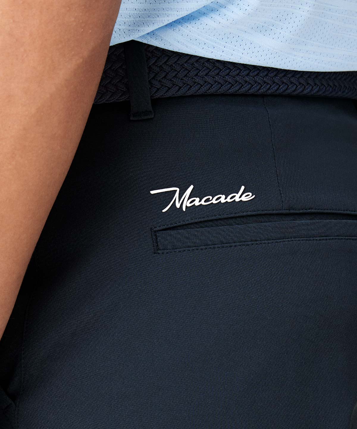 Navy Four-Way Stretch Shorts