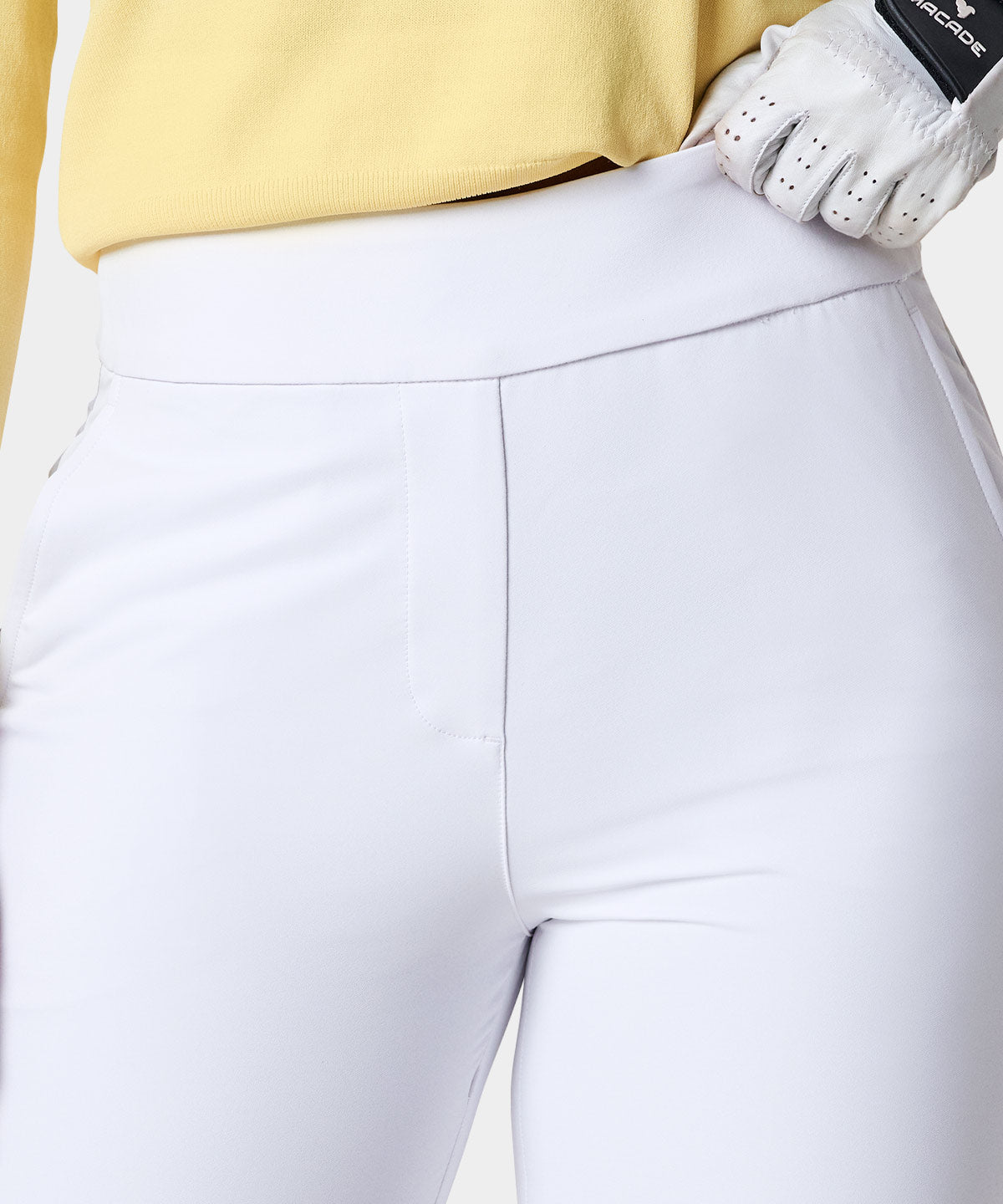 Nora White Flex Trouser