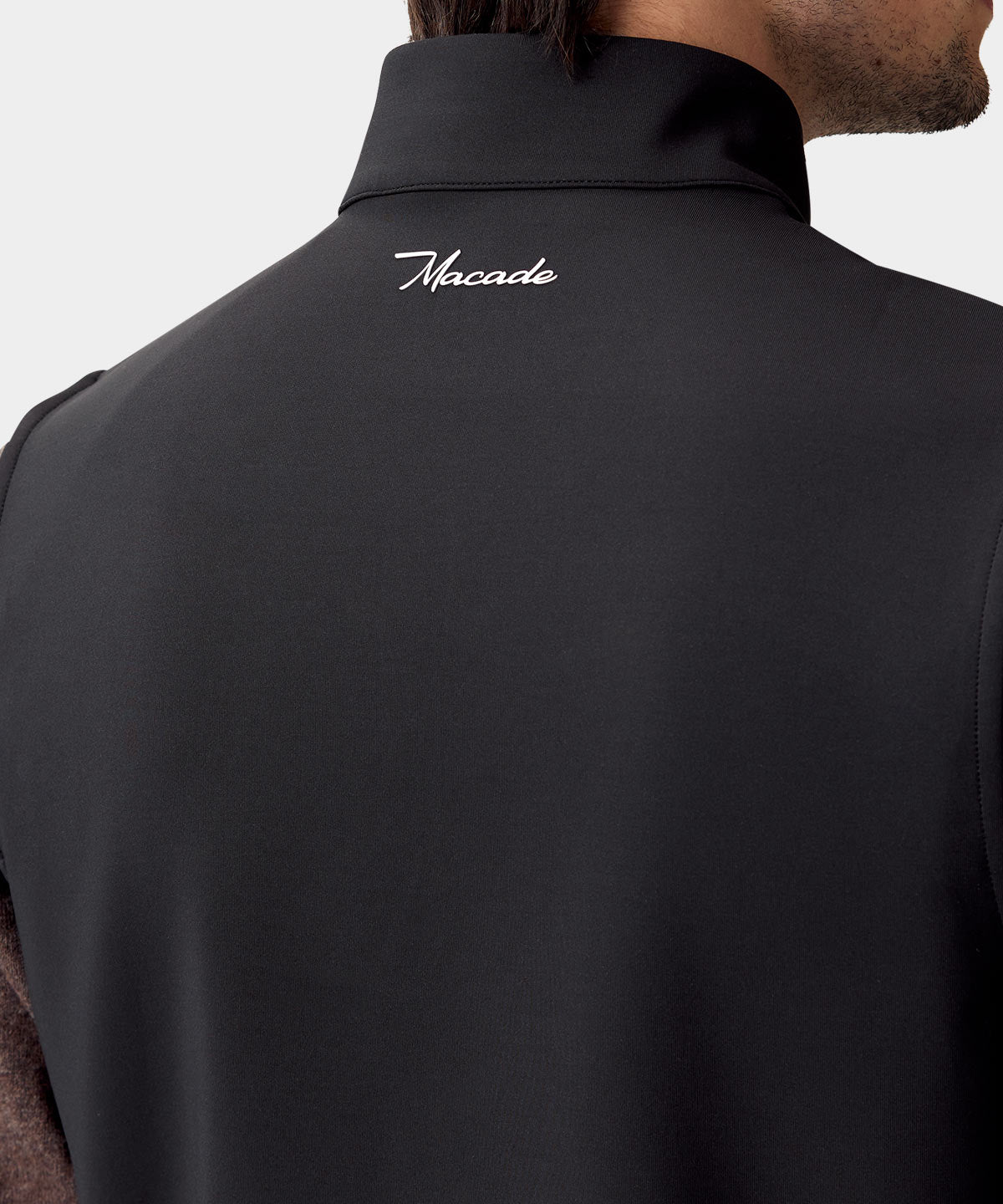 Men's Black Therma Vest - Macade Golf