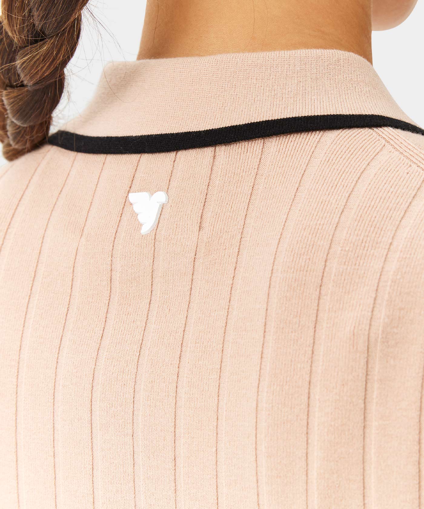 Skye Tan Course Knit Polo