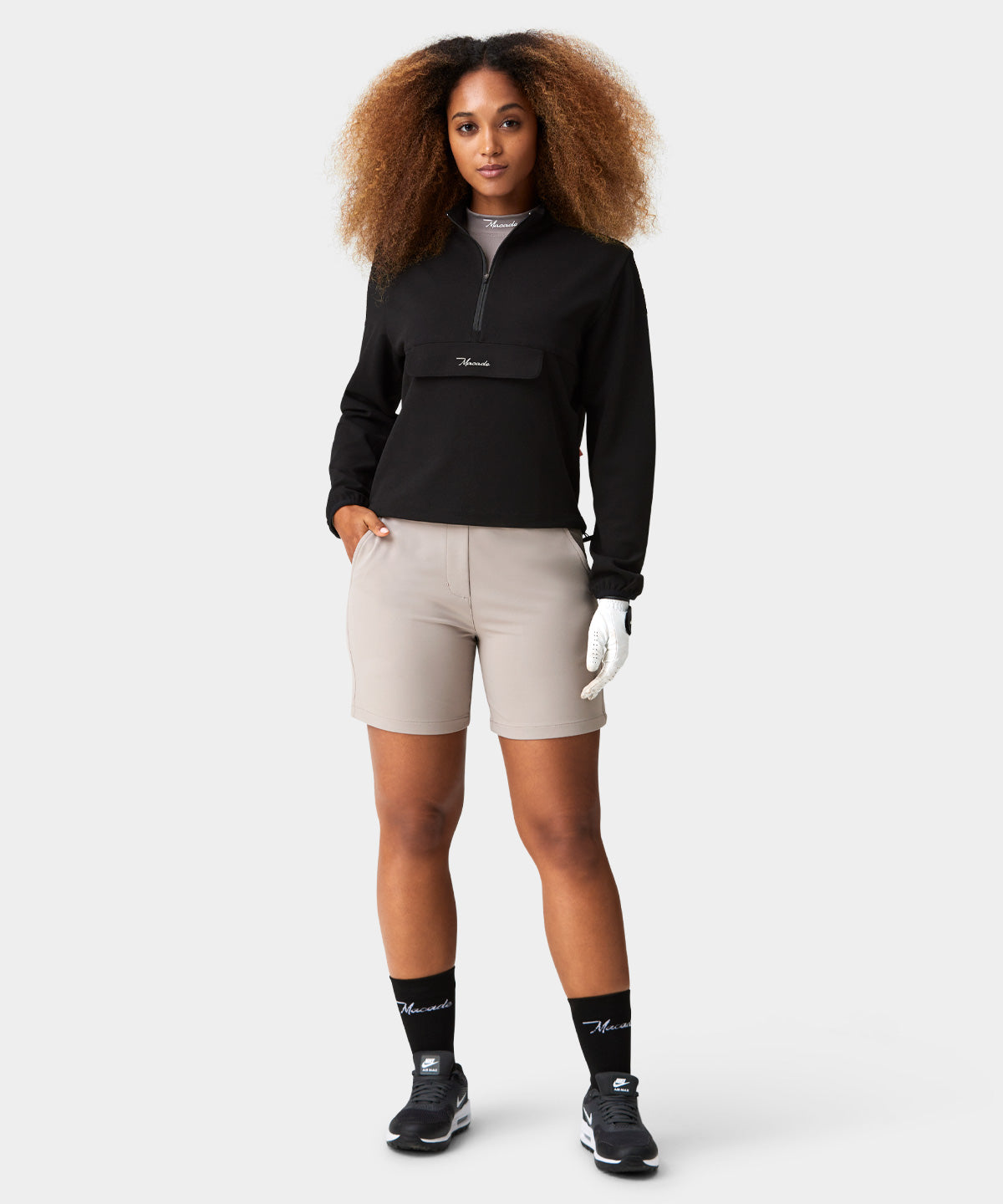 Skylar Black Cropped Air Anorak