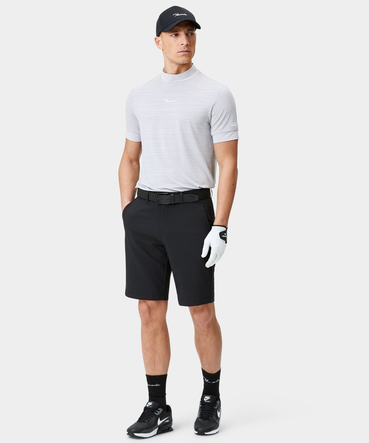 Black Four-Way Stretch Shorts