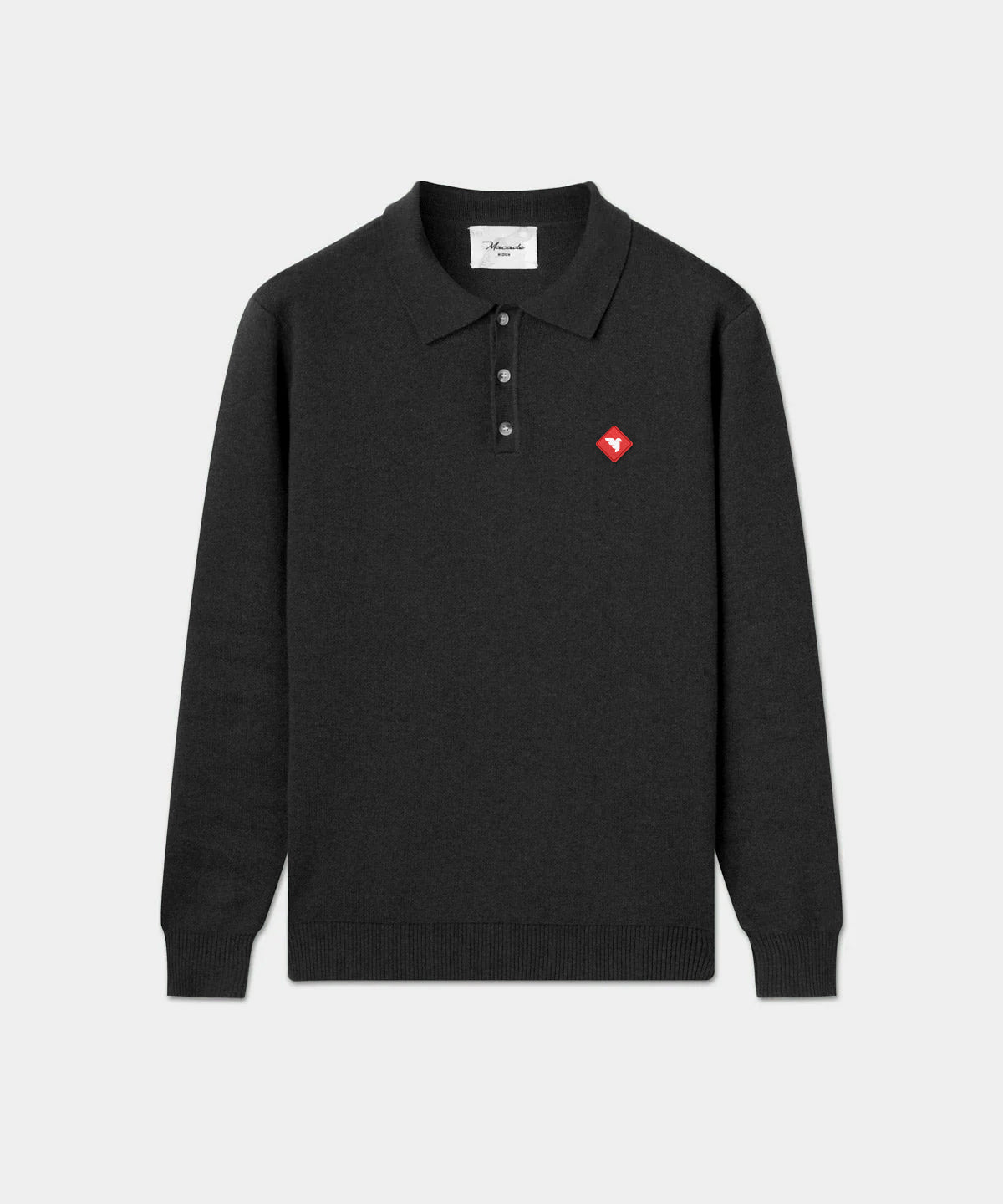 Men's Black Tour Knit Quarter Zip - Macade Golf