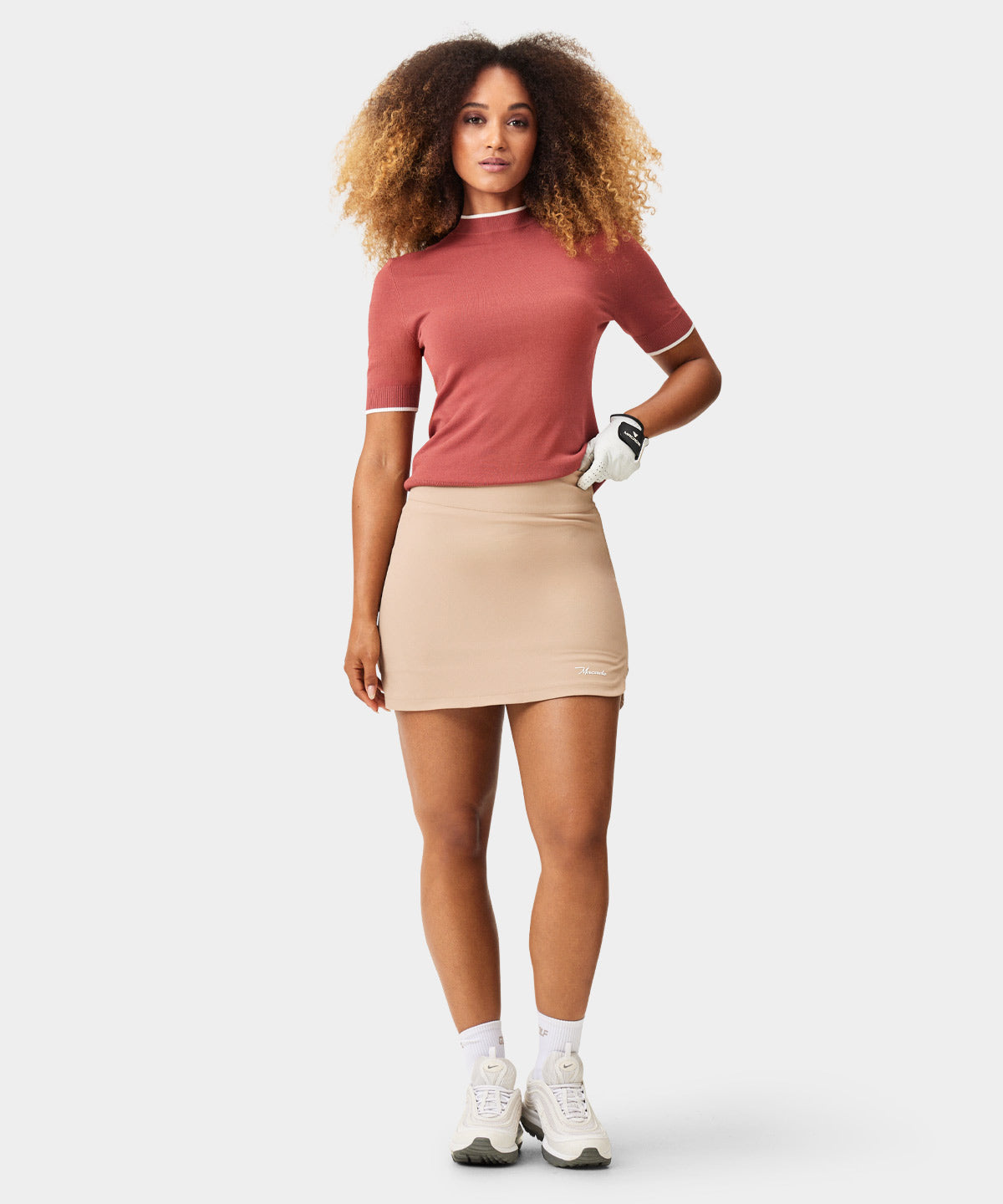 Blush Air Mock Neck Top