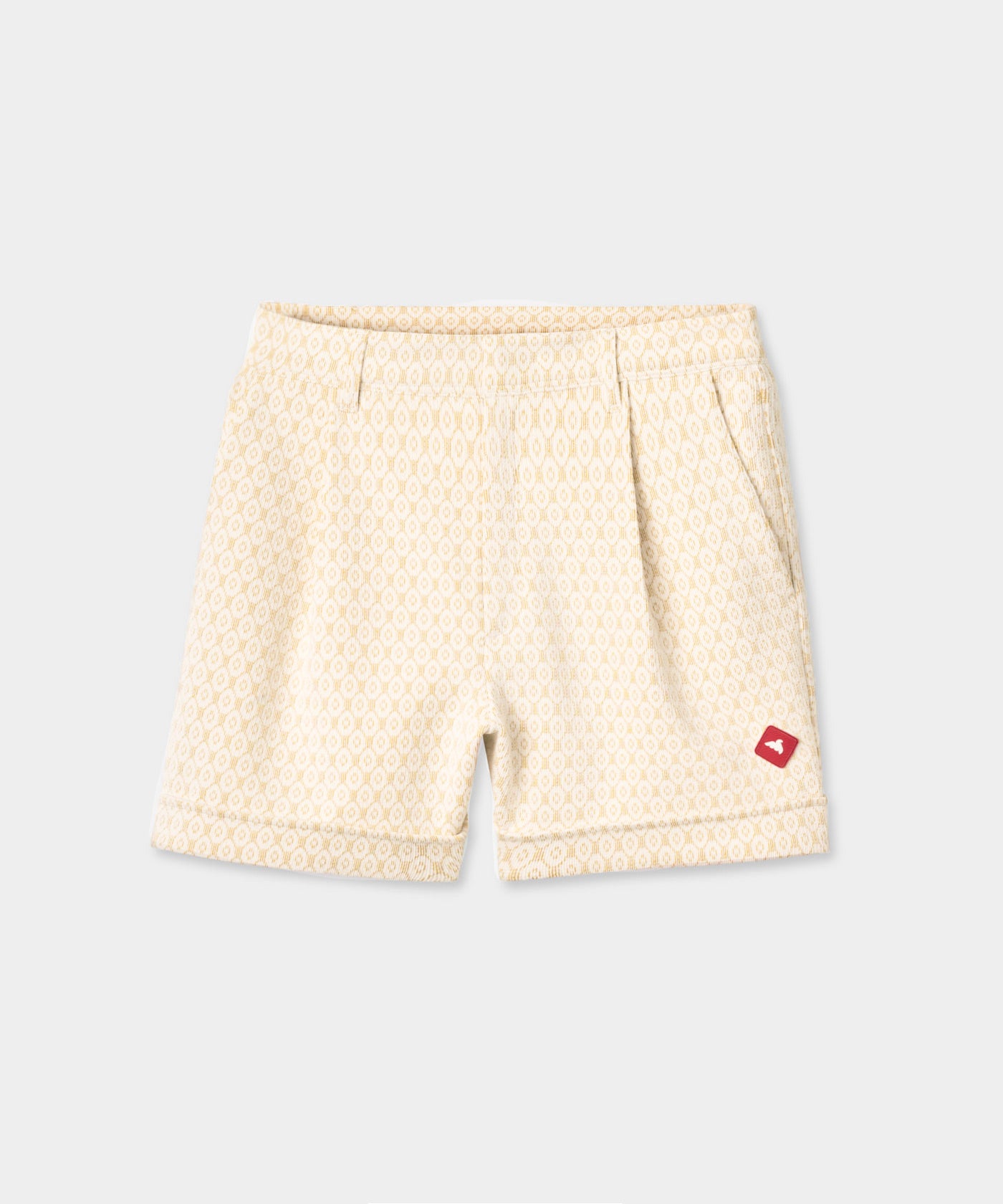 Cableline Pleated Shorts - Yellow