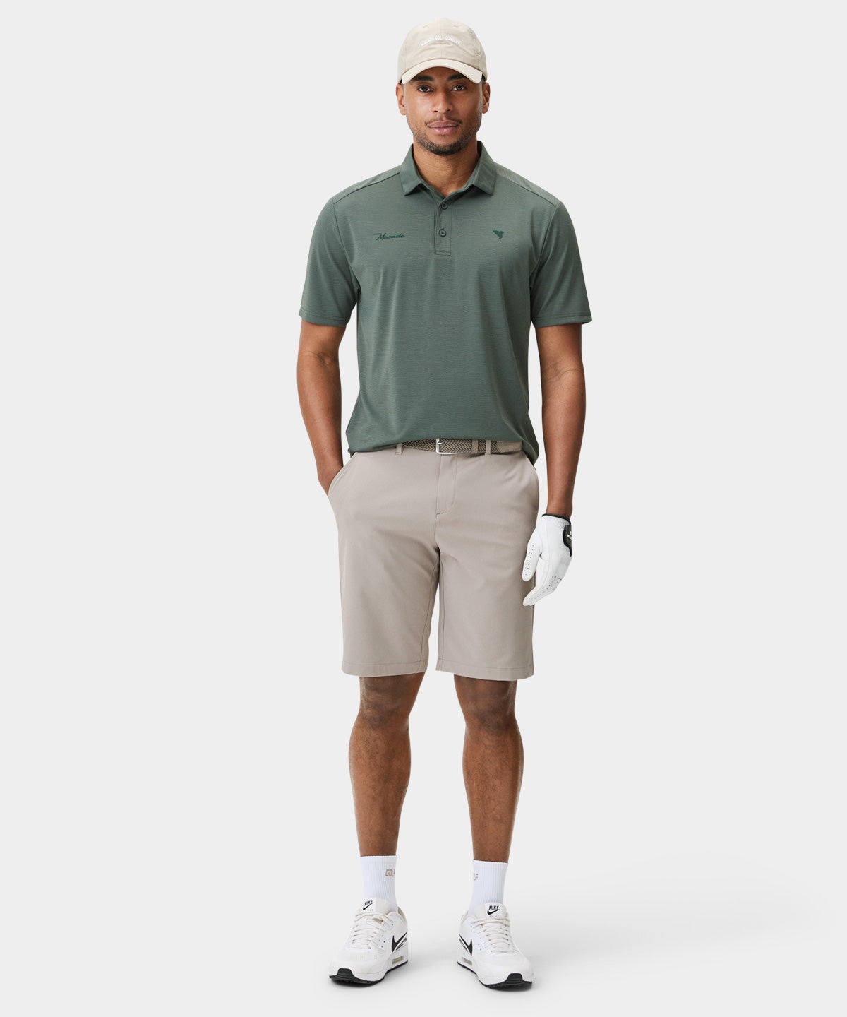 Dark Green Core Tech Shirt Macade Golf