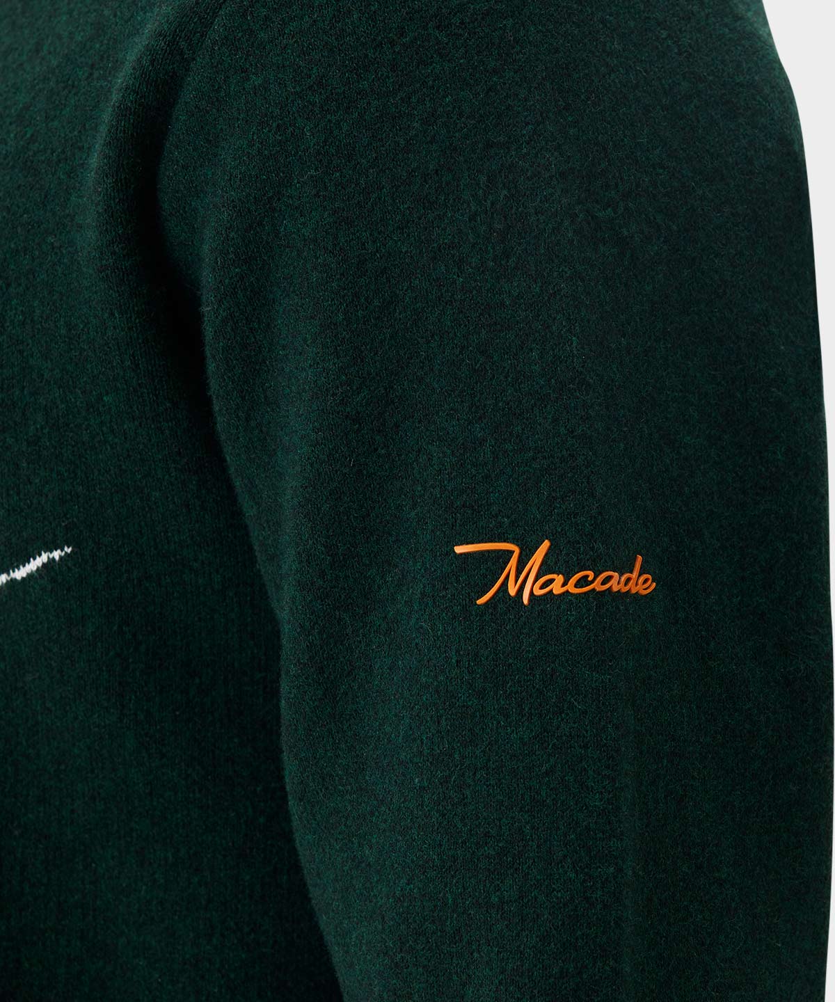 Green Script Knit Crewneck