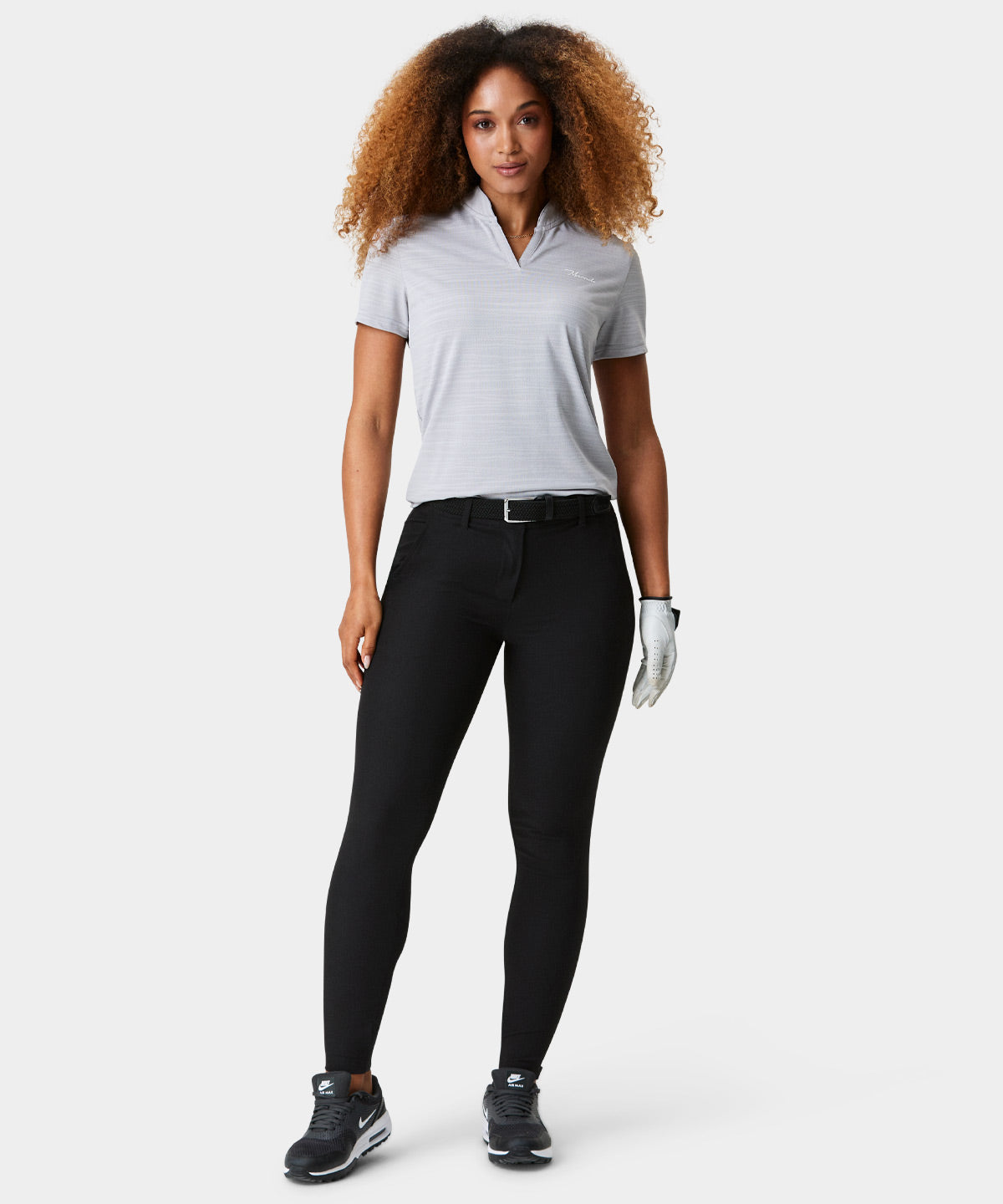 Women's Light Gray Jupiter Blade Shirt - Macade Golf
