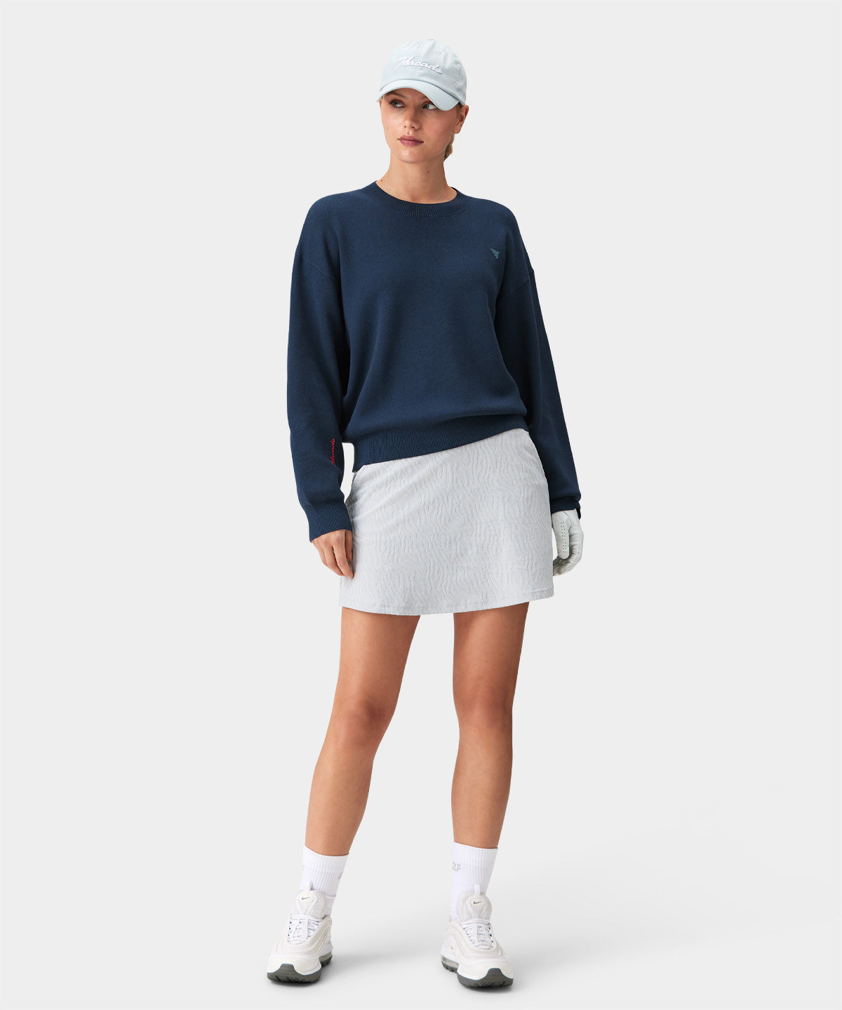 Navy Oversized Knit Pullover