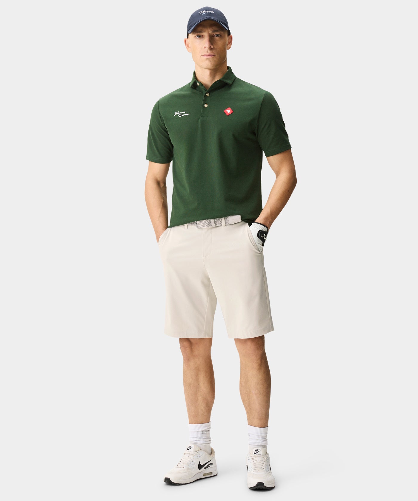 Tan Four-Way Stretch Shorts