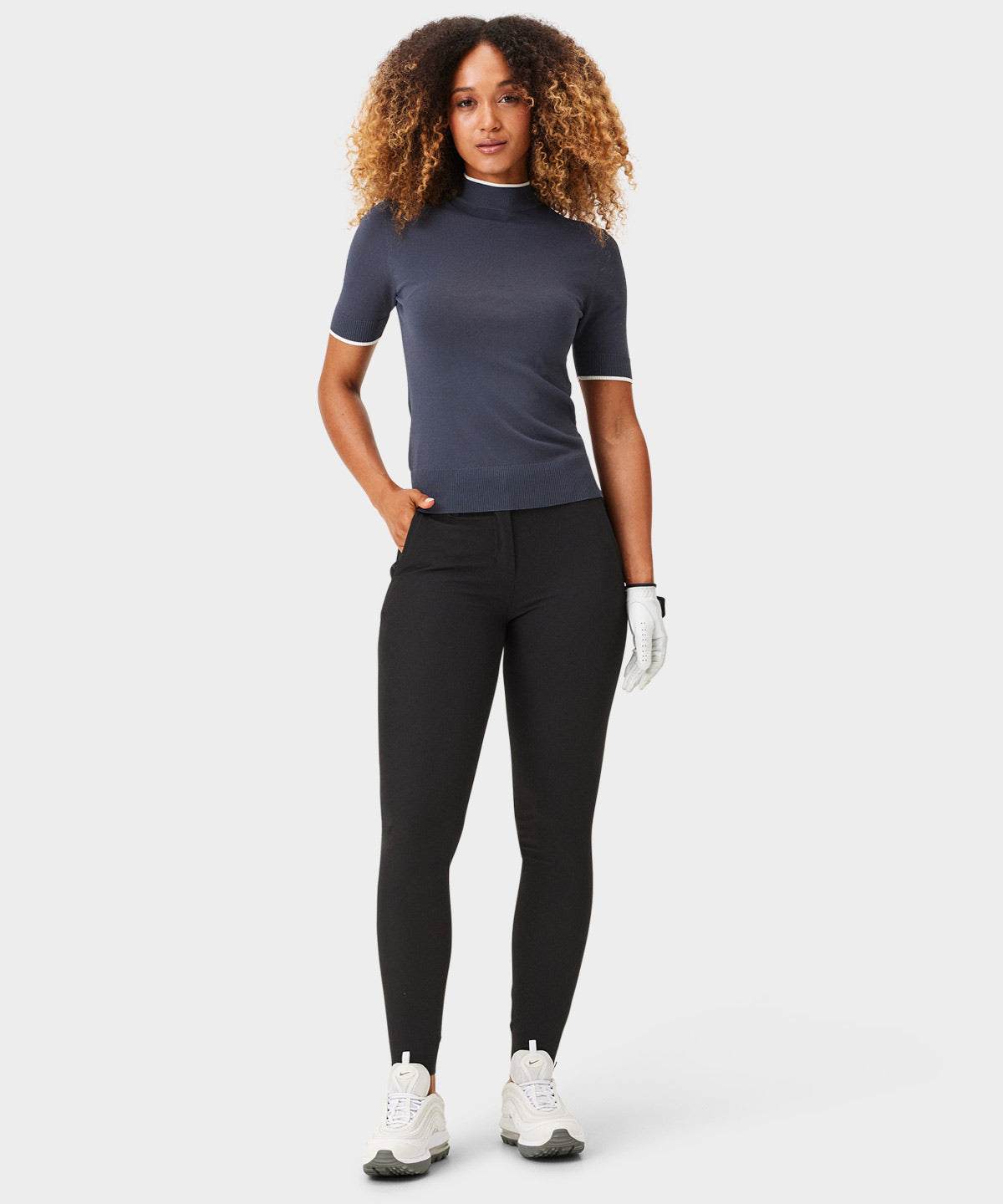 Black Four-Way Stretch Jogger