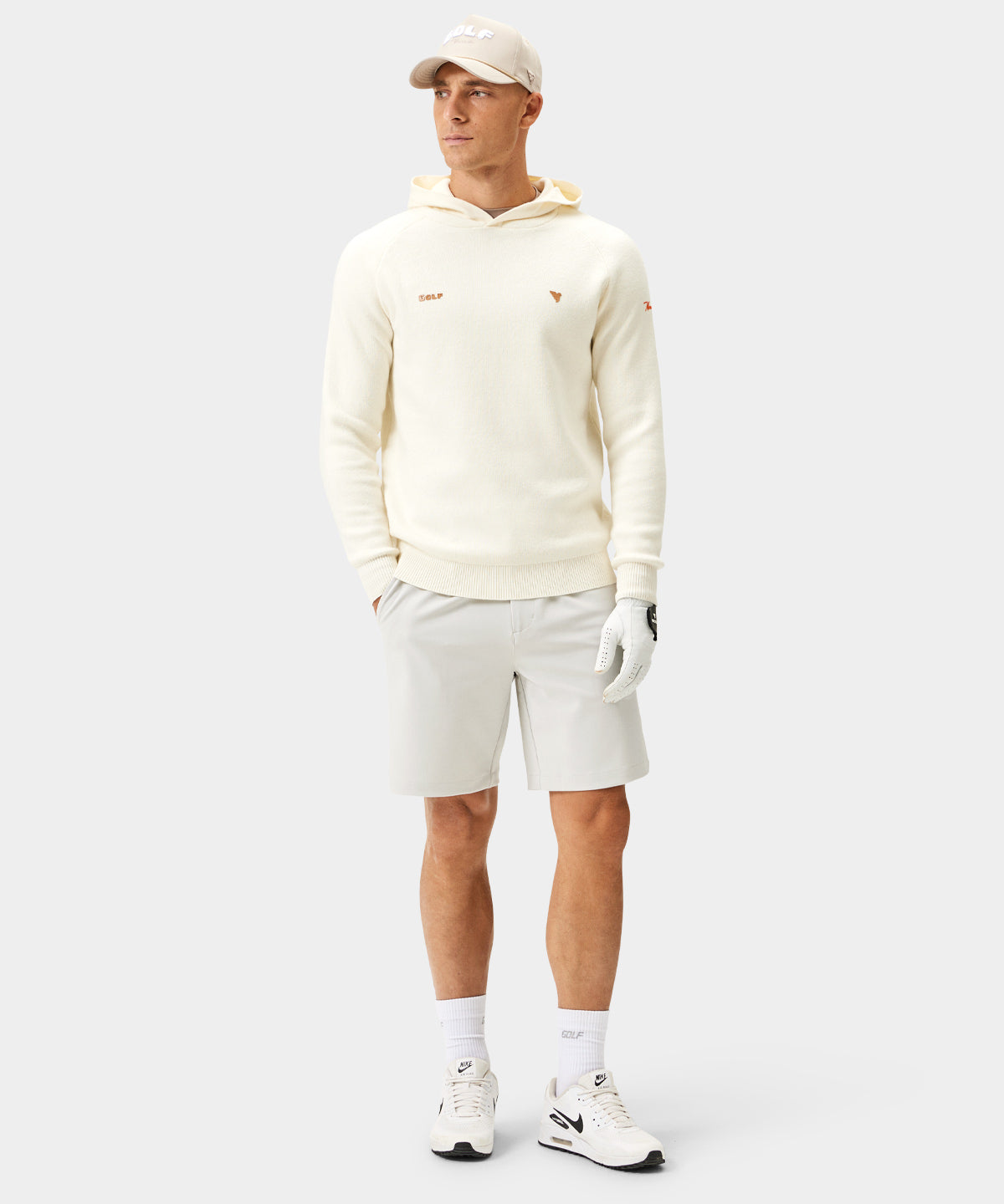 White Golf Crossover Hoodie Macade Golf