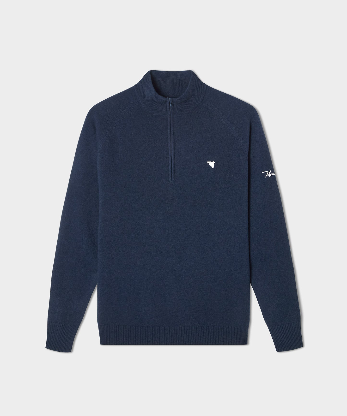 Bridge Dark Blue Merino Quarter Zip