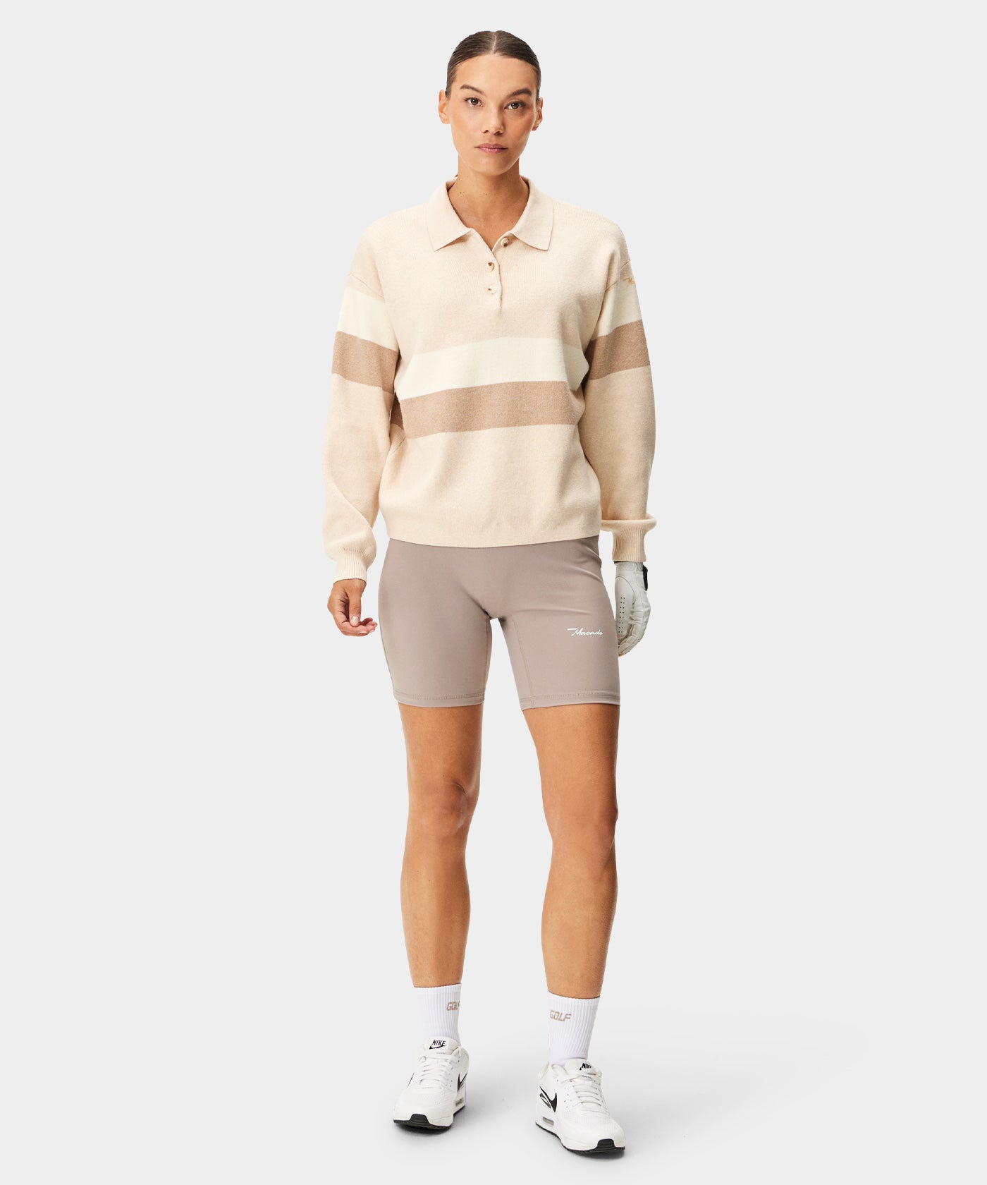 Bone Cashmere Blend Club Sweater