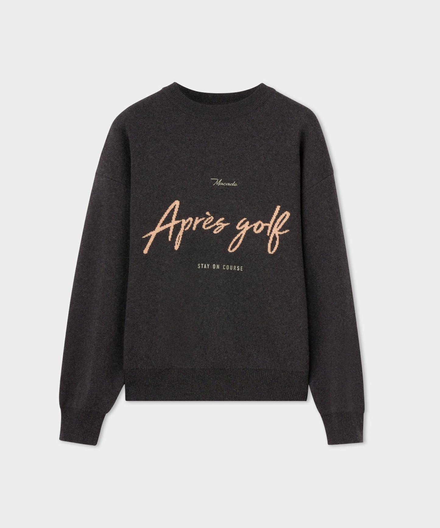 Ash Grey Oversized Knit Sweater