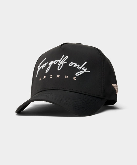 Black Script Snapback