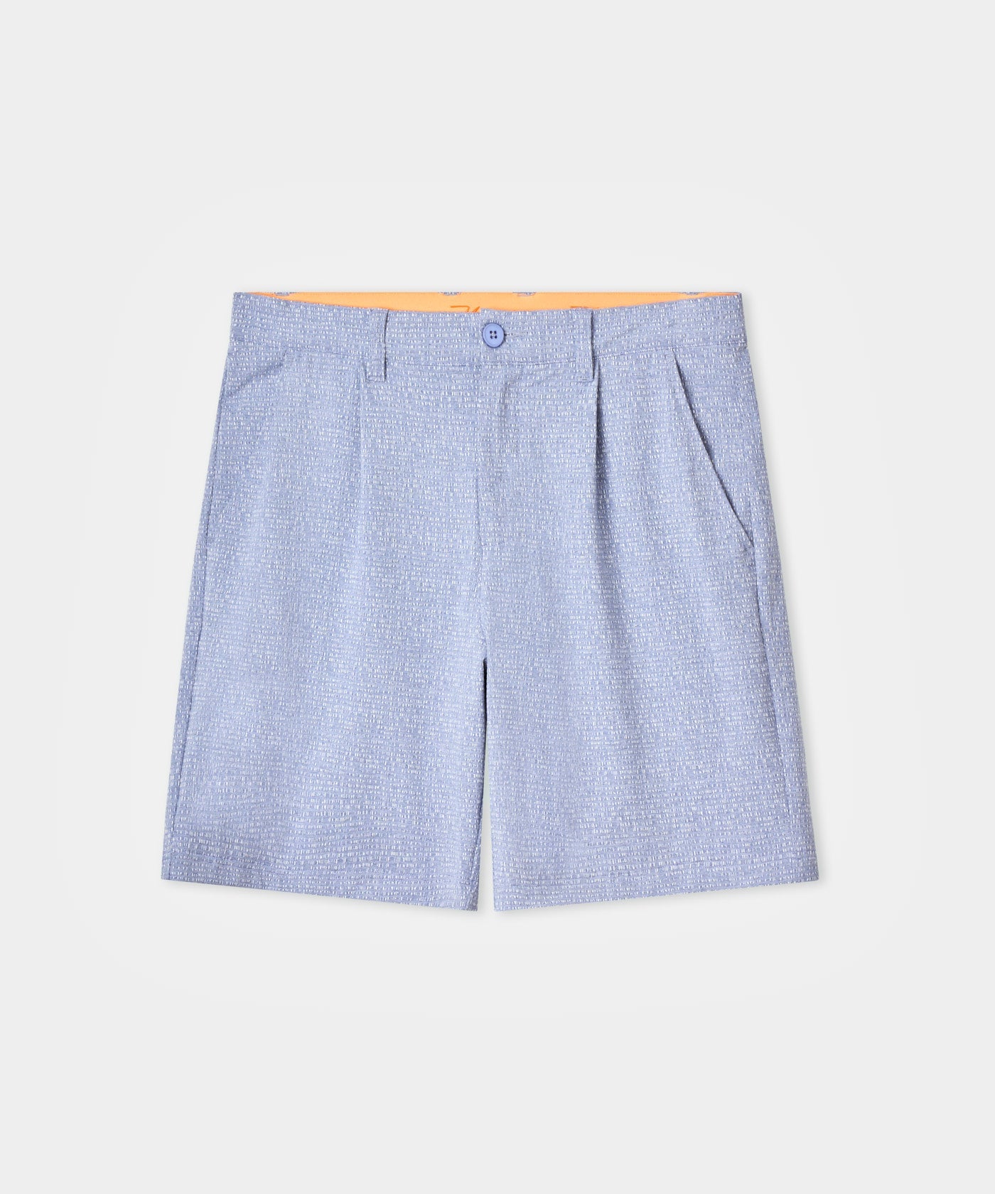 Ridgeweave Pleated Shorts - Blue flatlay 01